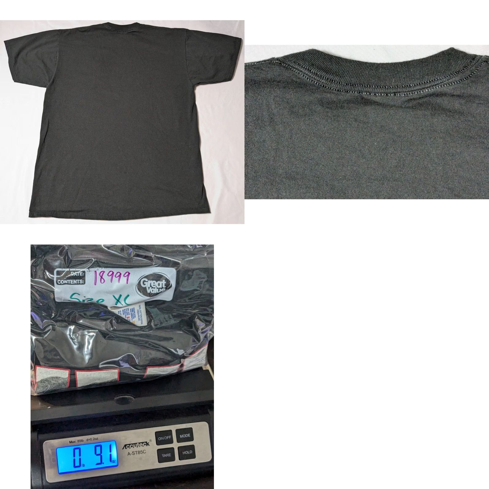 Vintage VTG 90s ELVIS PRESLEY Men XL Black Cotton Graphic T-Shirt Made In USA Tes Size US XL / EU 56 / 4 - 9 Thumbnail