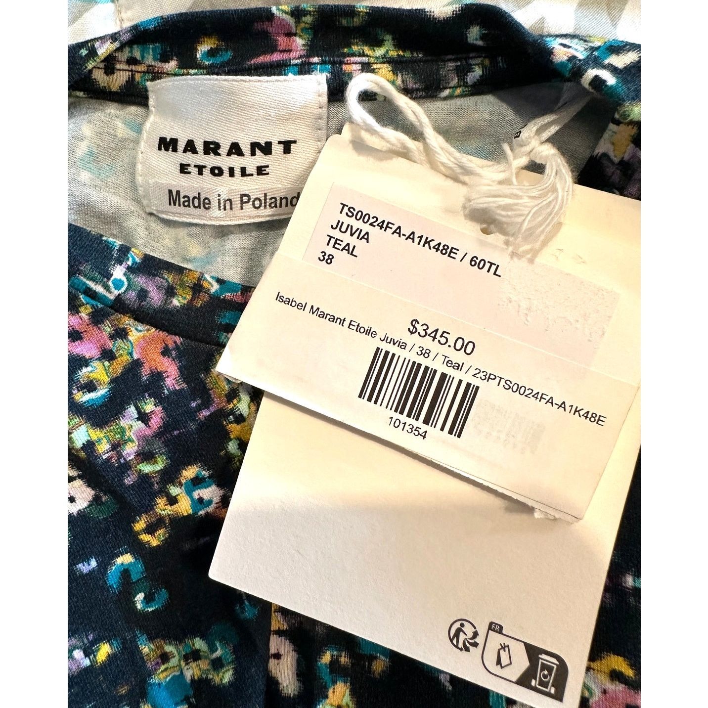 Isabel Marant Isabel Marant Étoile Juvia Totally Backless Top Teal 38 (8) Size M / US 6-8 / IT 42-44 - 16 Thumbnail