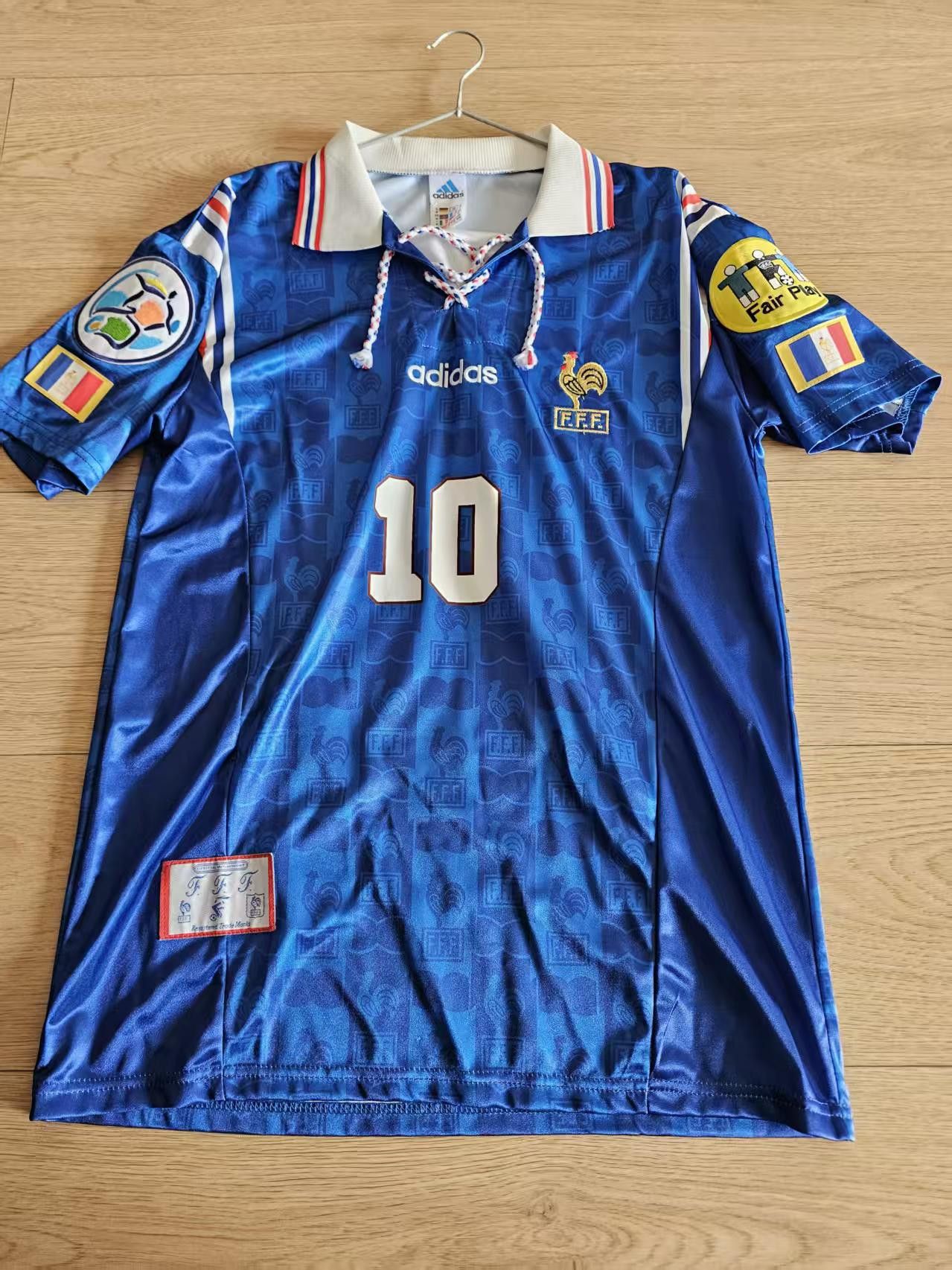 1996 France #10 Zidane Jersey