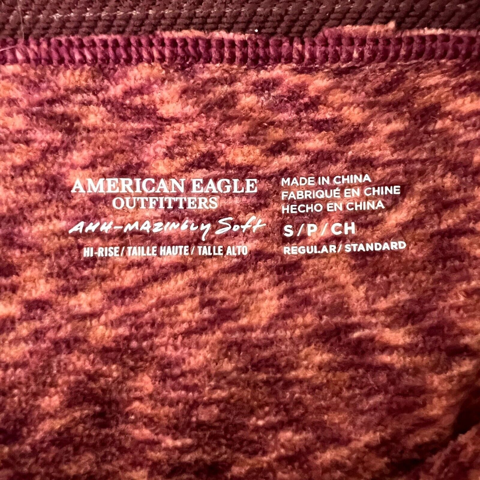 American Eagle Outfitters American Eagle Red High Rise Pajama Leggings Size 27" / US 4 / IT 40 - 5 Thumbnail