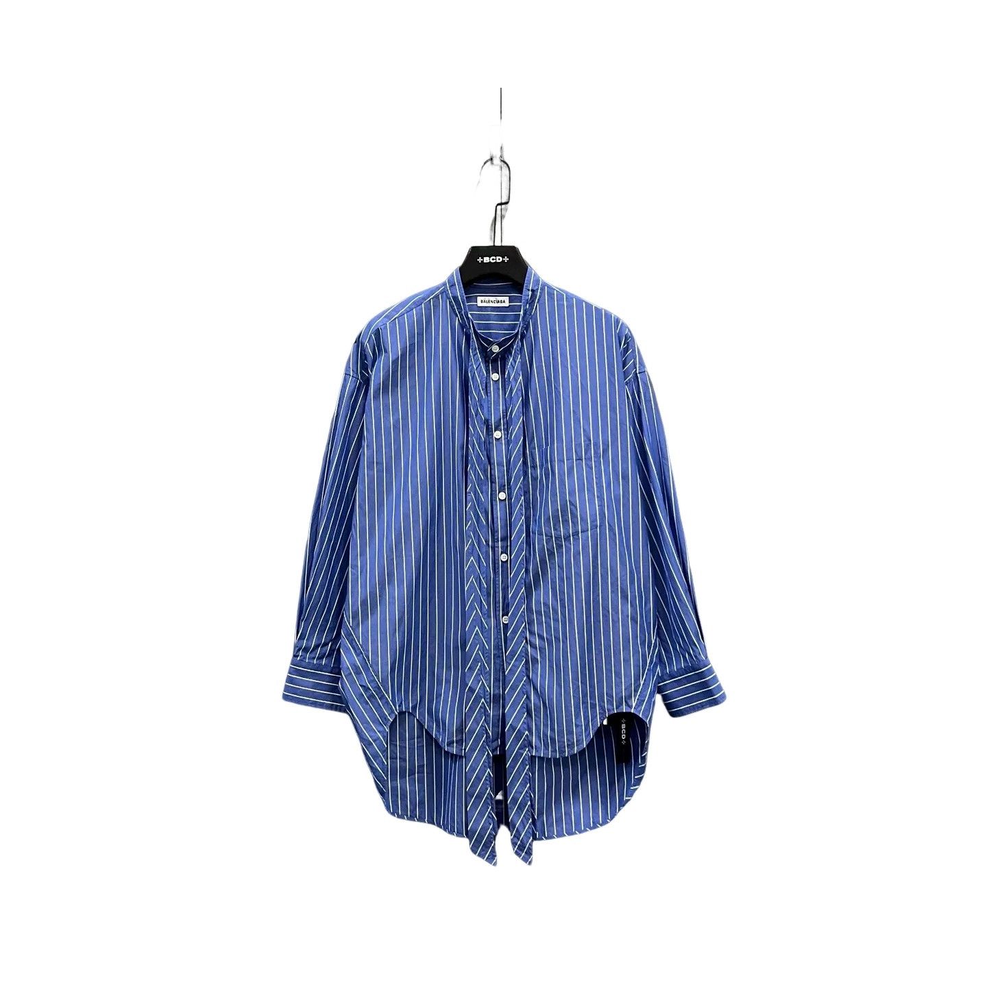 Balenciaga Balenciaga Back Logo Striped Shirt 34 Size US XXS / EU 40 - 1 Thumbnail