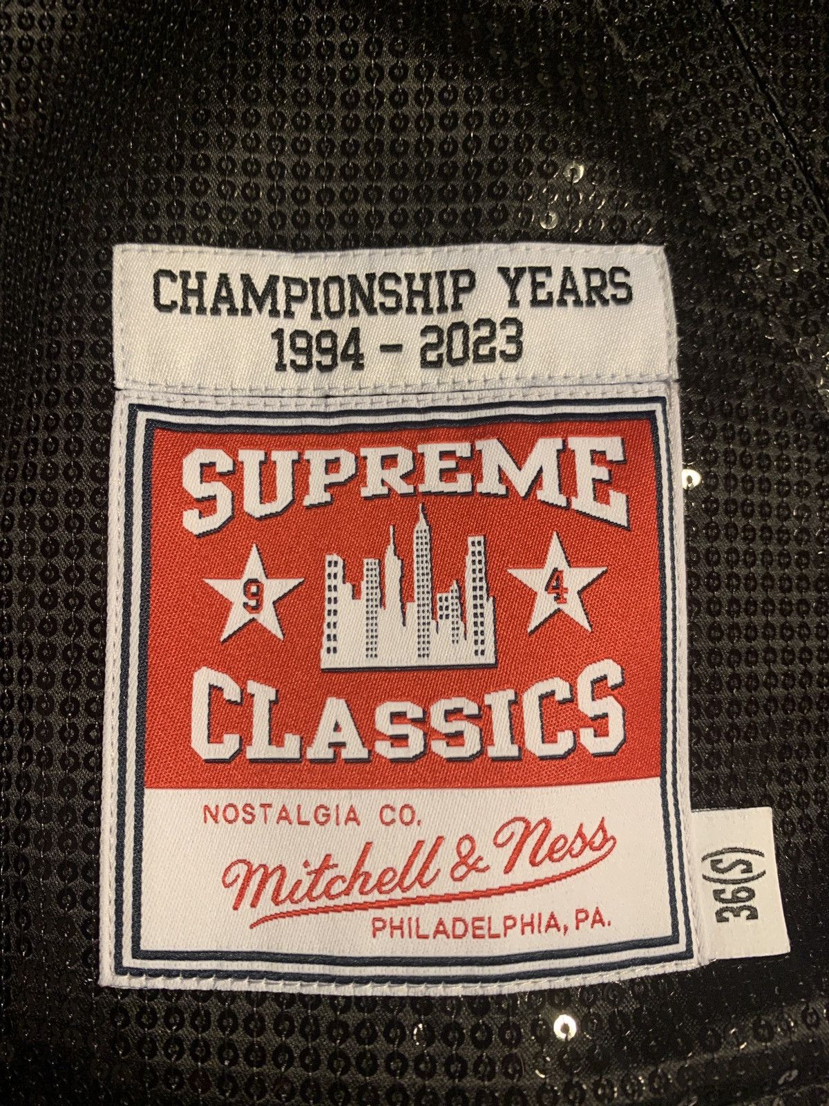 Mitchell & Ness × Supreme Supreme/Michell & Ness, Sequin Varsity Jacket Branded M&N Size US S / EU 44-46 / 1 - 5 Thumbnail