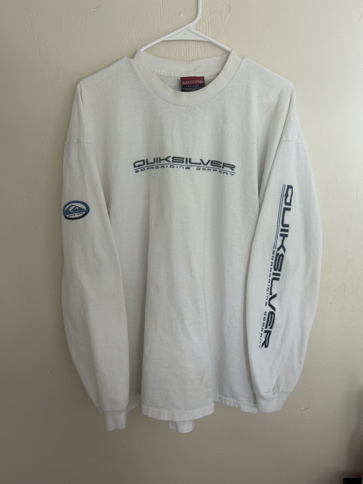 Quiksilver Vintage Quiksilver Logo Longsleeve Size US XL / EU 56 / 4 - 1 Thumbnail