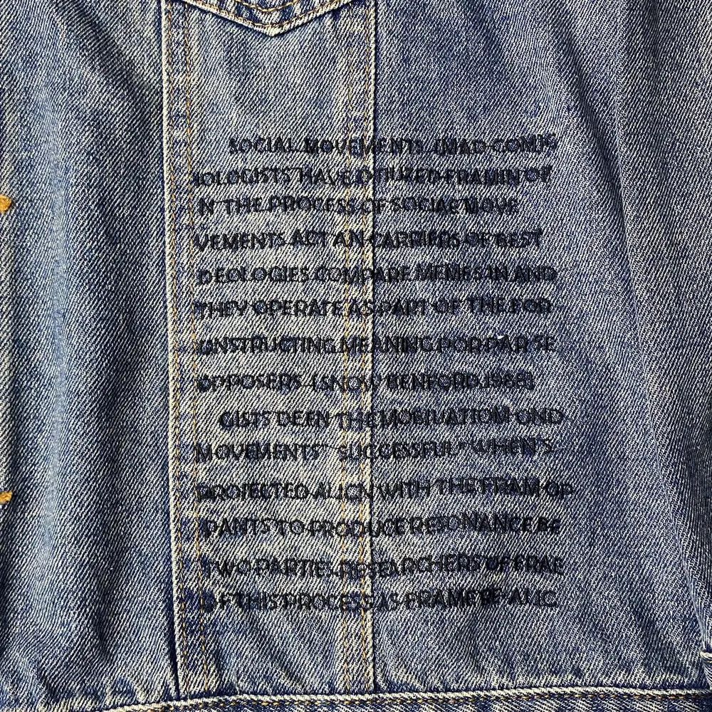 Other Madcow Distressed Poem Patch Jeans Jacket Size US M / EU 48-50 / 2 - 11 Thumbnail