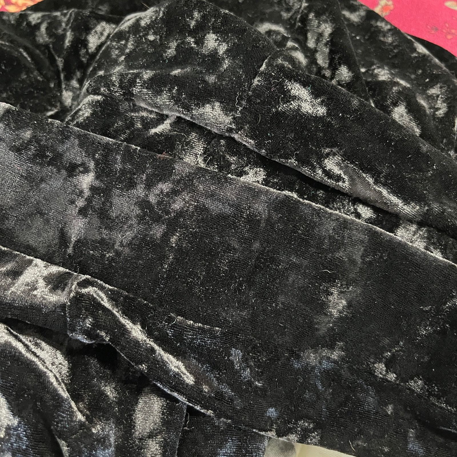 Other Torrid Pants Black Crushed Velvet Pull On 3 3X Elastic Waist Size 40" / US 18 - 8 Thumbnail