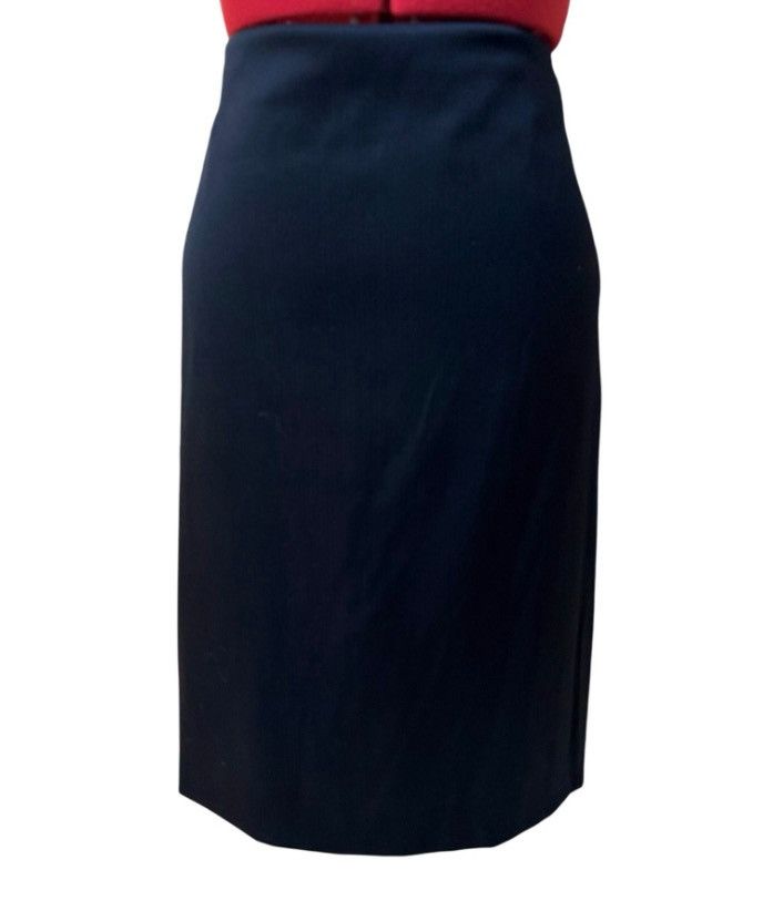 Emporio Armani Emporio Armani Black Wool Pencil Skirt - Size TG 42 (US 6-8) Size 28" / US 6 / IT 42 - 1 Thumbnail