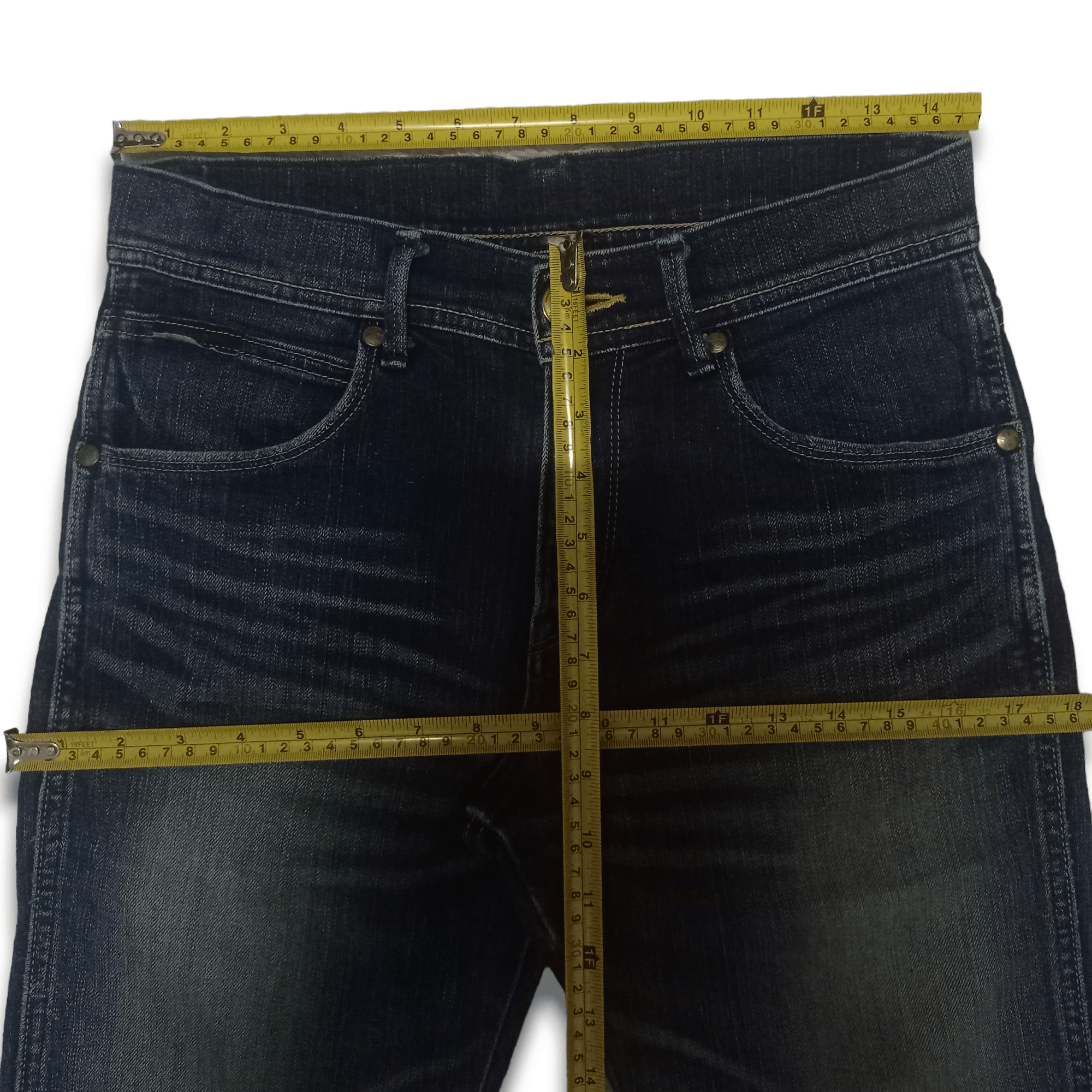 Wrangler Vintage Wrangler Blue Wash Distressed Jeans 29x32 Size US 29 - 7 Thumbnail