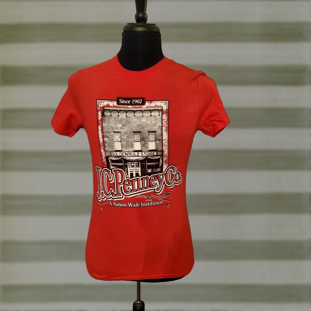 Gildan JC Penney Co Golden Rule Store One Price T-Shirt Size Small Red Size US S / EU 44-46 / 1 - 1 Preview