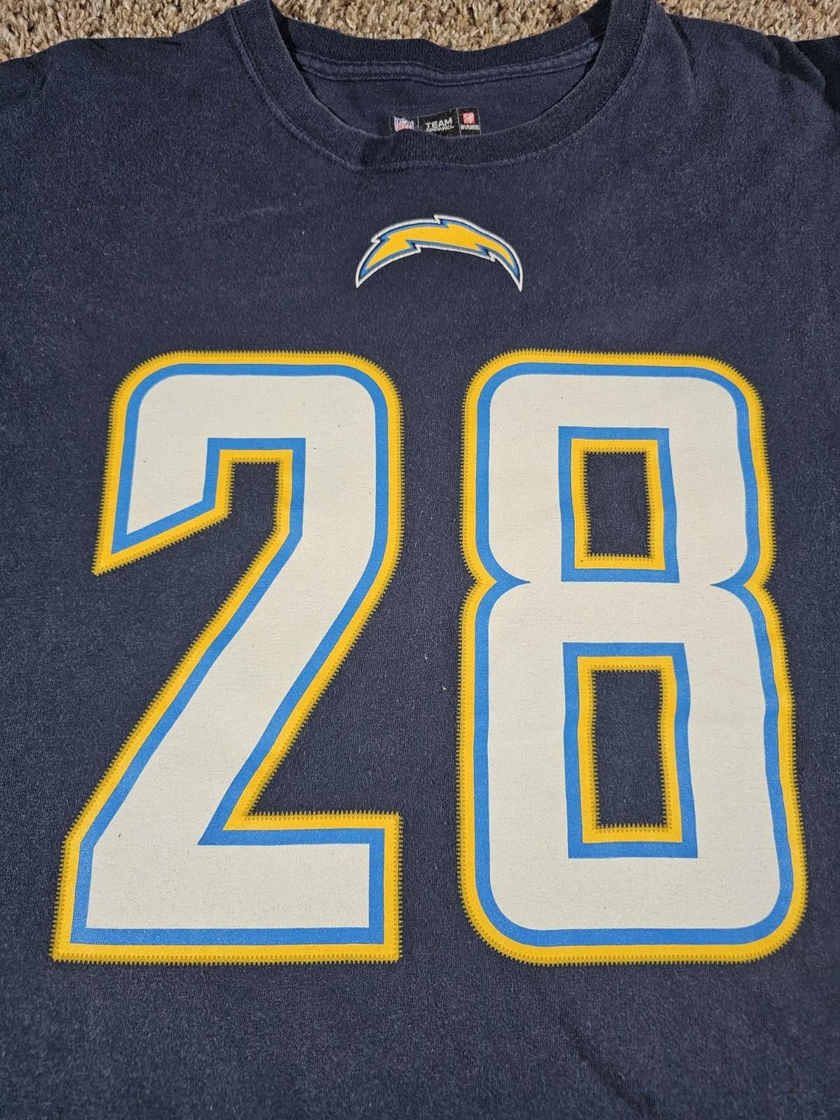 Other Chargers Melvin Gordon XL Blue Tshirt Size ONE SIZE - 2 Thumbnail