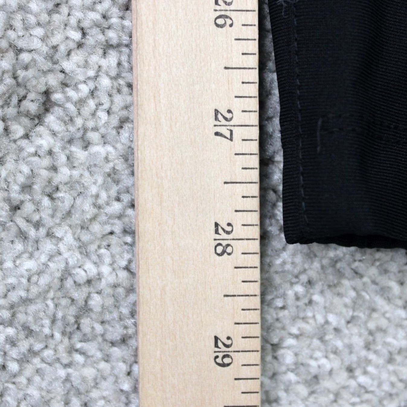 UES Clothing Cuts Clothing Pants Mens XL 36x28 Black Jogger Versaknit 100% Polyester Pants Slashed Pocket Tapered Front Zip Button Classic Casual Size US 36 / EU 52 - 3 Thumbnail
