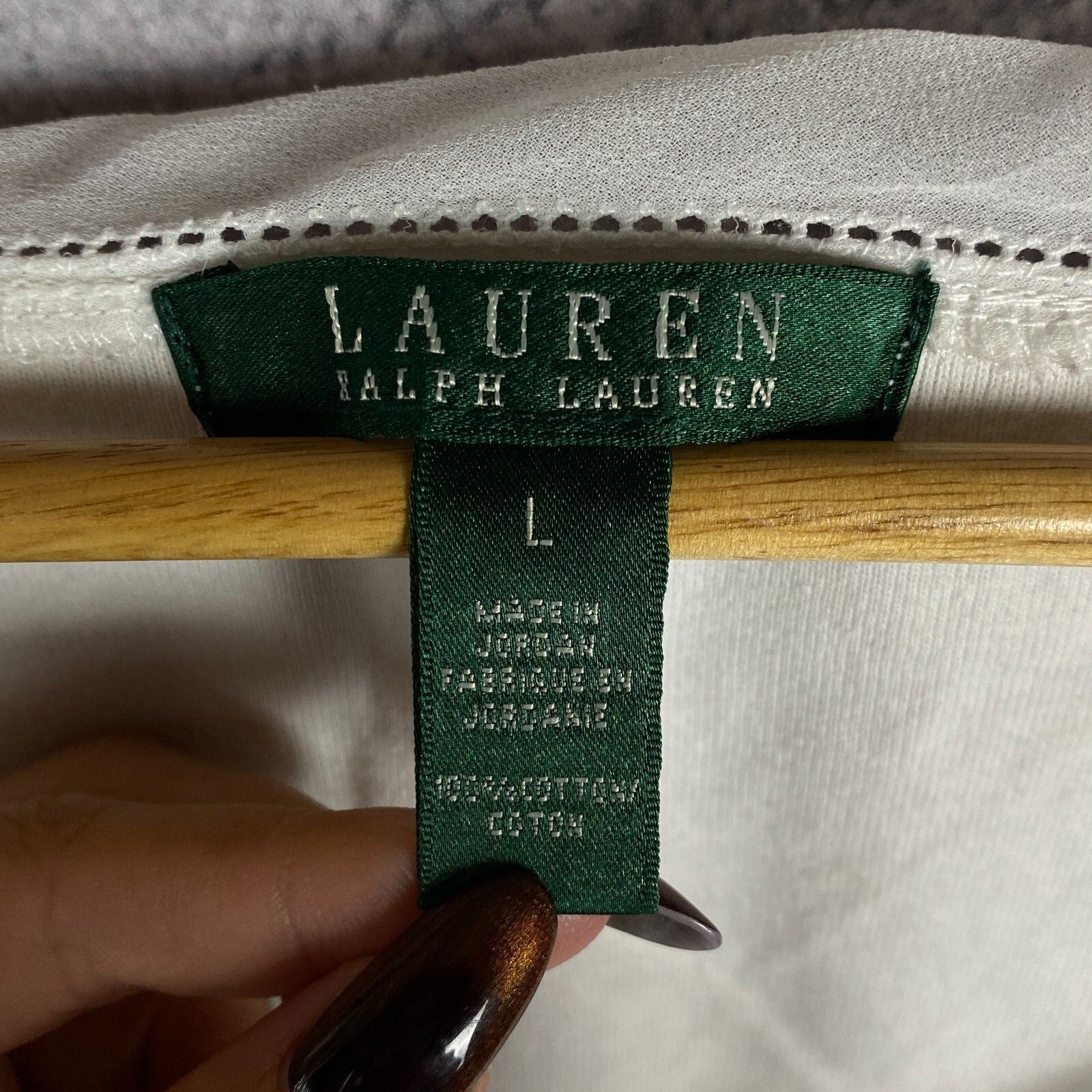 Lauren Ralph Lauren Lauren Ralph Lauren Tank Top Women's Size L White Cotton ` Size L / US 10 / IT 46 - 6 Thumbnail