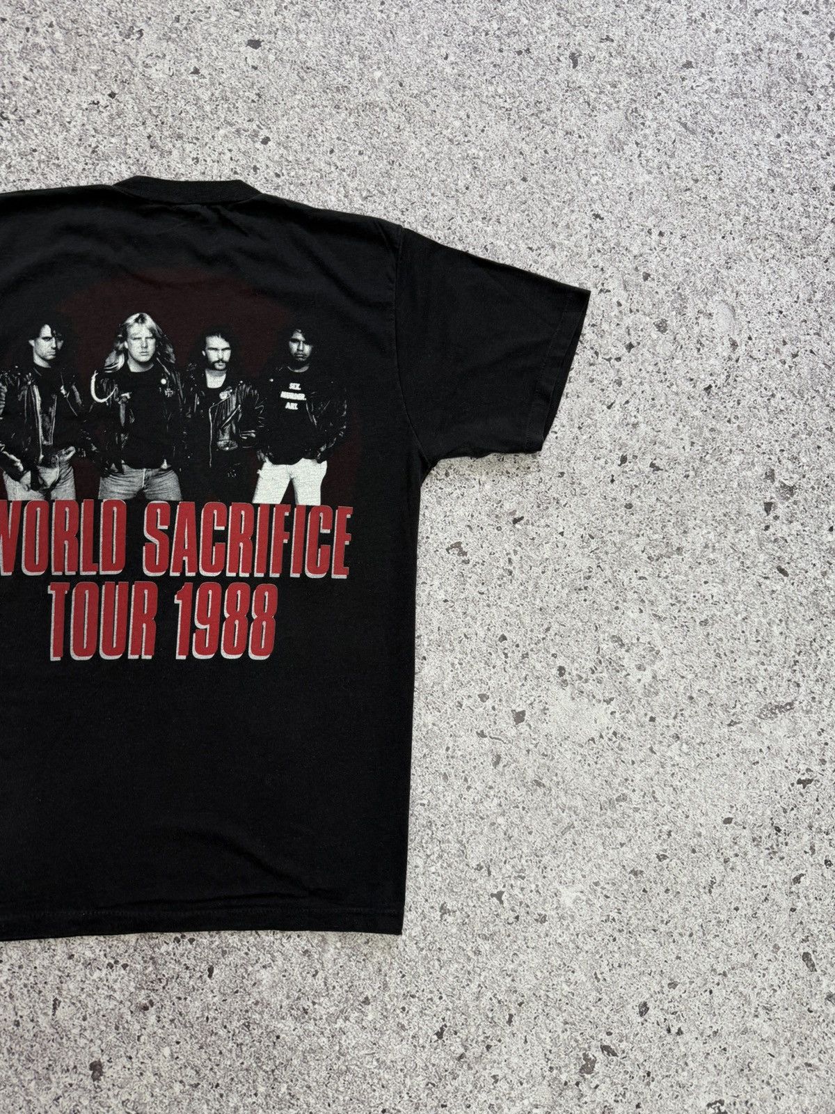 Band Tees × Vintage Vintage Slayer World Sacrifice Tour 1988 Rock Band T-Shirt Size US S / EU 44-46 / 1 - 8 Thumbnail