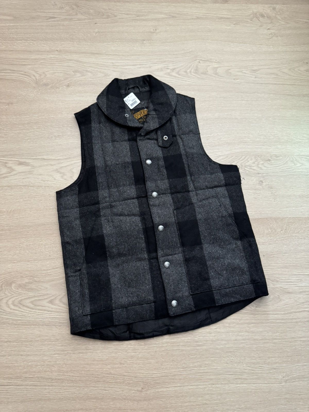 Japanese Brand NWT American Sports Of American Made In Japan Wool Vest Size US M / EU 48-50 / 2 - 1 Thumbnail