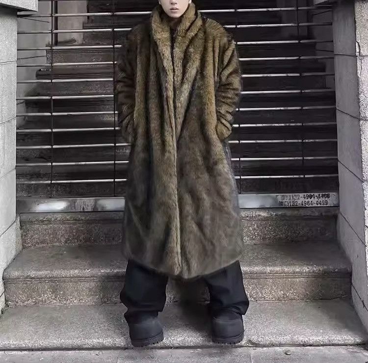 Other Streetwear Faux Fur Long Designer Coat Jacket Size US L / EU 52-54 / 3 - 2 Thumbnail