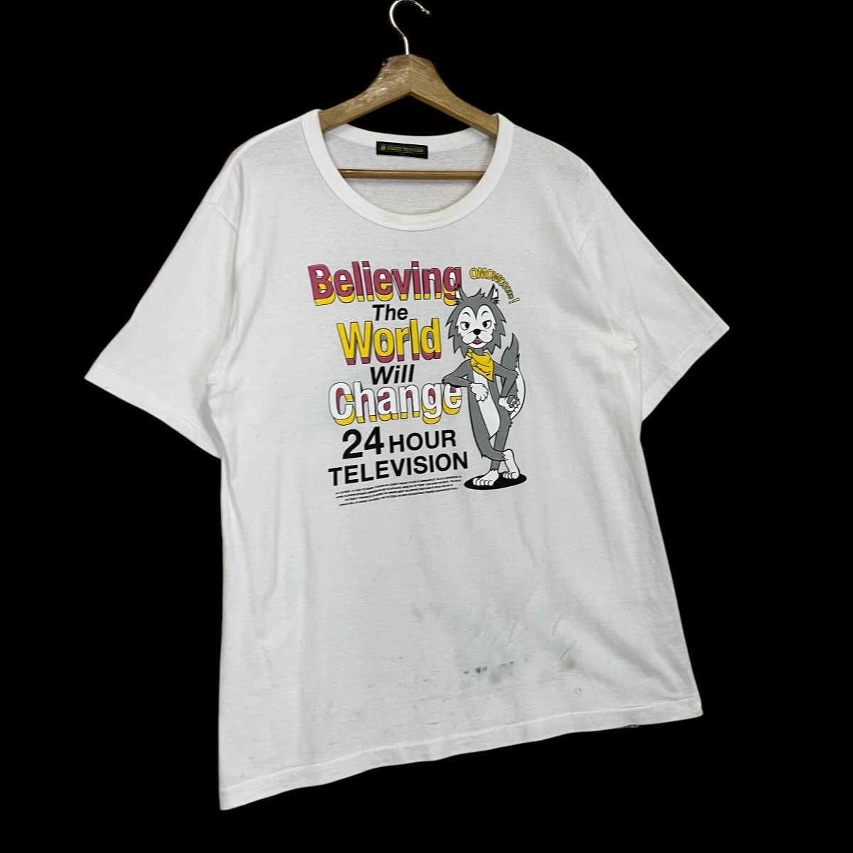 Japanese Brand 24 Hour Television Big Logo Shortsleeve Tee Size US M / EU 48-50 / 2 - 2 Thumbnail
