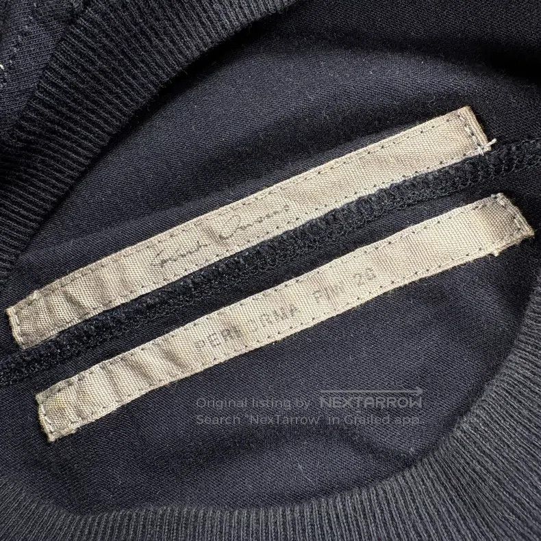 Rick Owens Rick Owens Dark Blue Round Neck Short Sleeve Size US XS / EU 42 / 0 - 3 Thumbnail