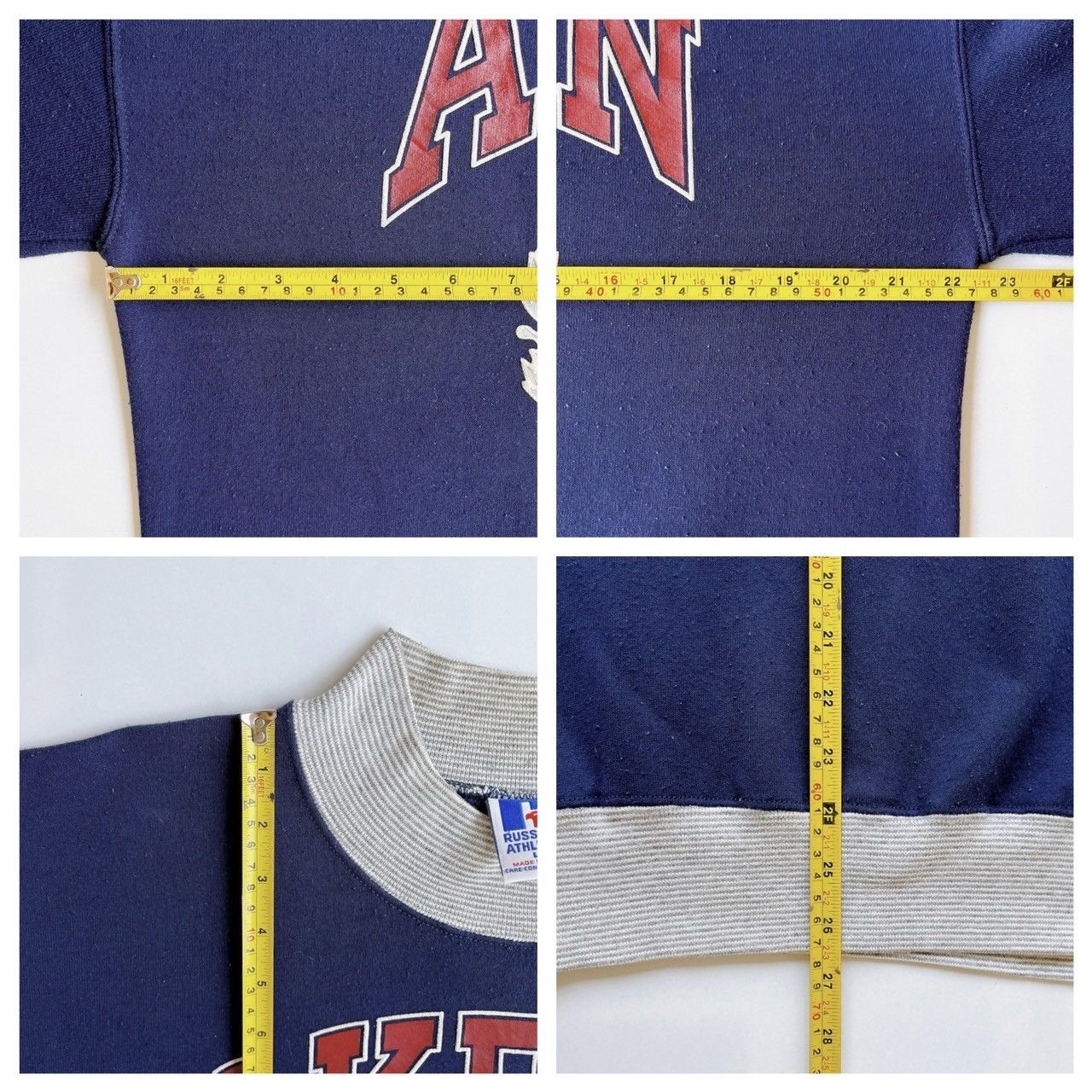 Russell Athletic × Vintage 90s University of Akron crewneck sweatshirt/ L Size US L / EU 52-54 / 3 - 9 Thumbnail
