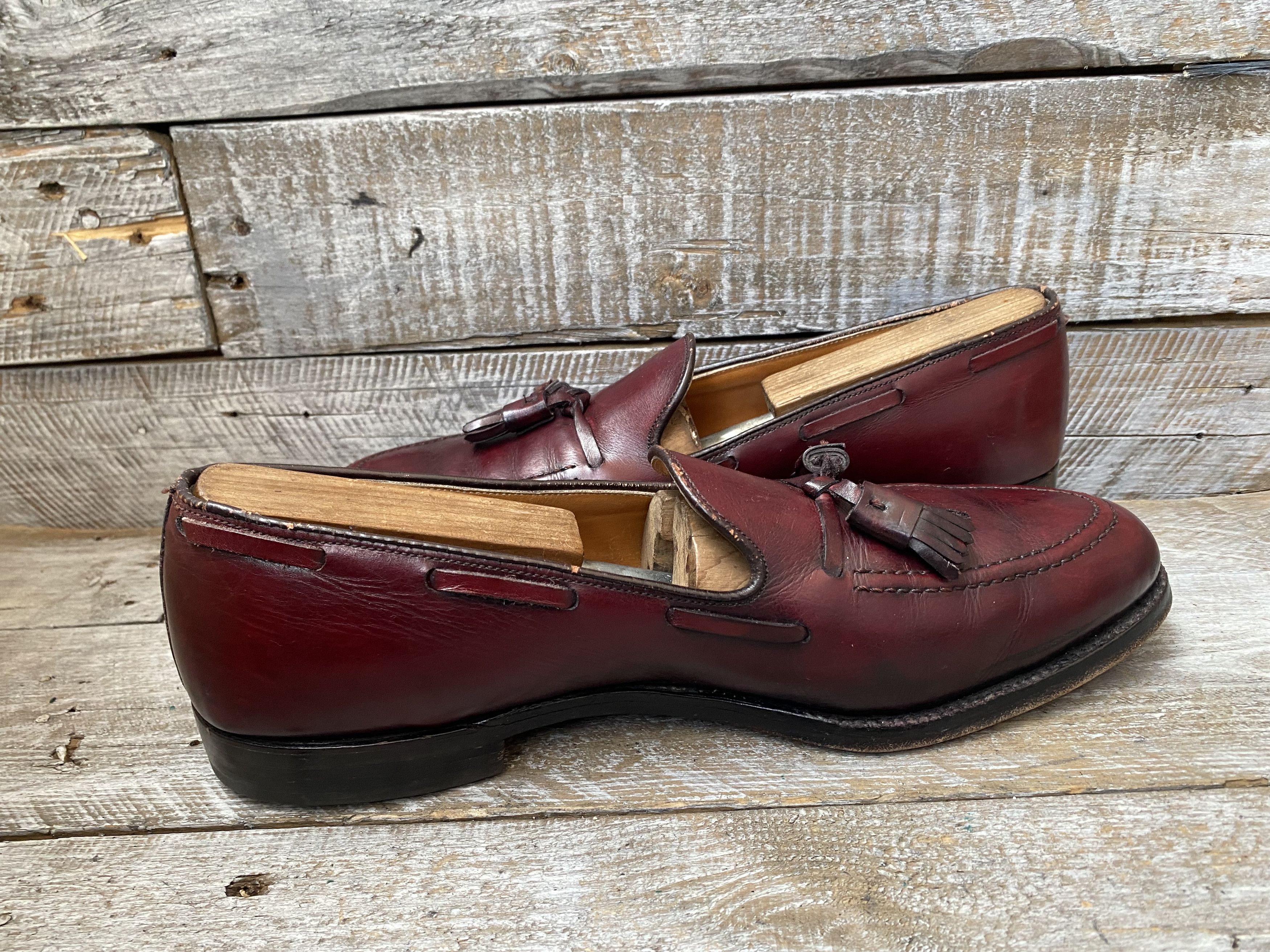 Alden Alden tassel burgundy slip- on leather shoessz 10.5A/C Size US 10.5 / EU 43-44 - 15 Thumbnail