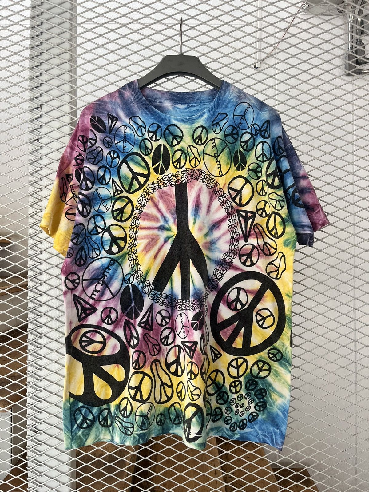 LSDworldpeace × Vintage Vintage PEACE All Over Print 1992’s Screen Shop Tie Dye Size US L / EU 52-54 / 3 - 1 Thumbnail