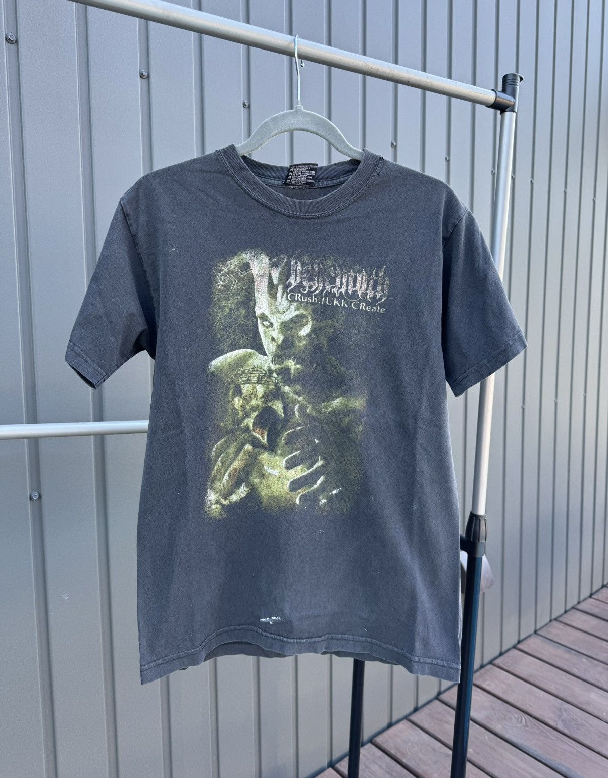 Vintage 2000s Behemoth Crush Fukk Create Movie Rare Tee Y2K