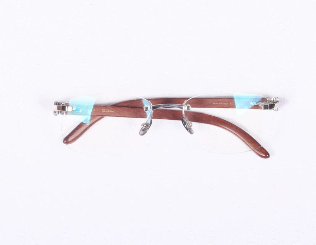 Cartier Cartier Wood Frame Plain Glasses Size ONE SIZE - 1 Thumbnail