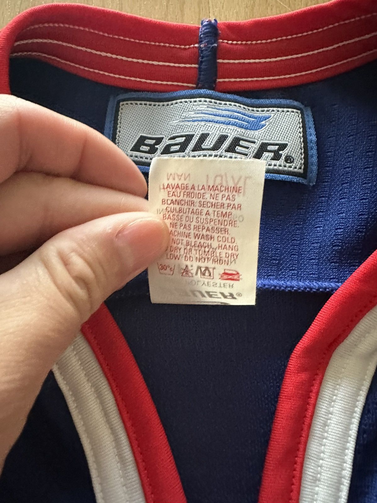 Eddie Bauer × Vintage Vintage 90s Labatt Blue Beer Mesh Promo Maple Hockey Jersey Size US XL / EU 56 / 4 - 5 Thumbnail