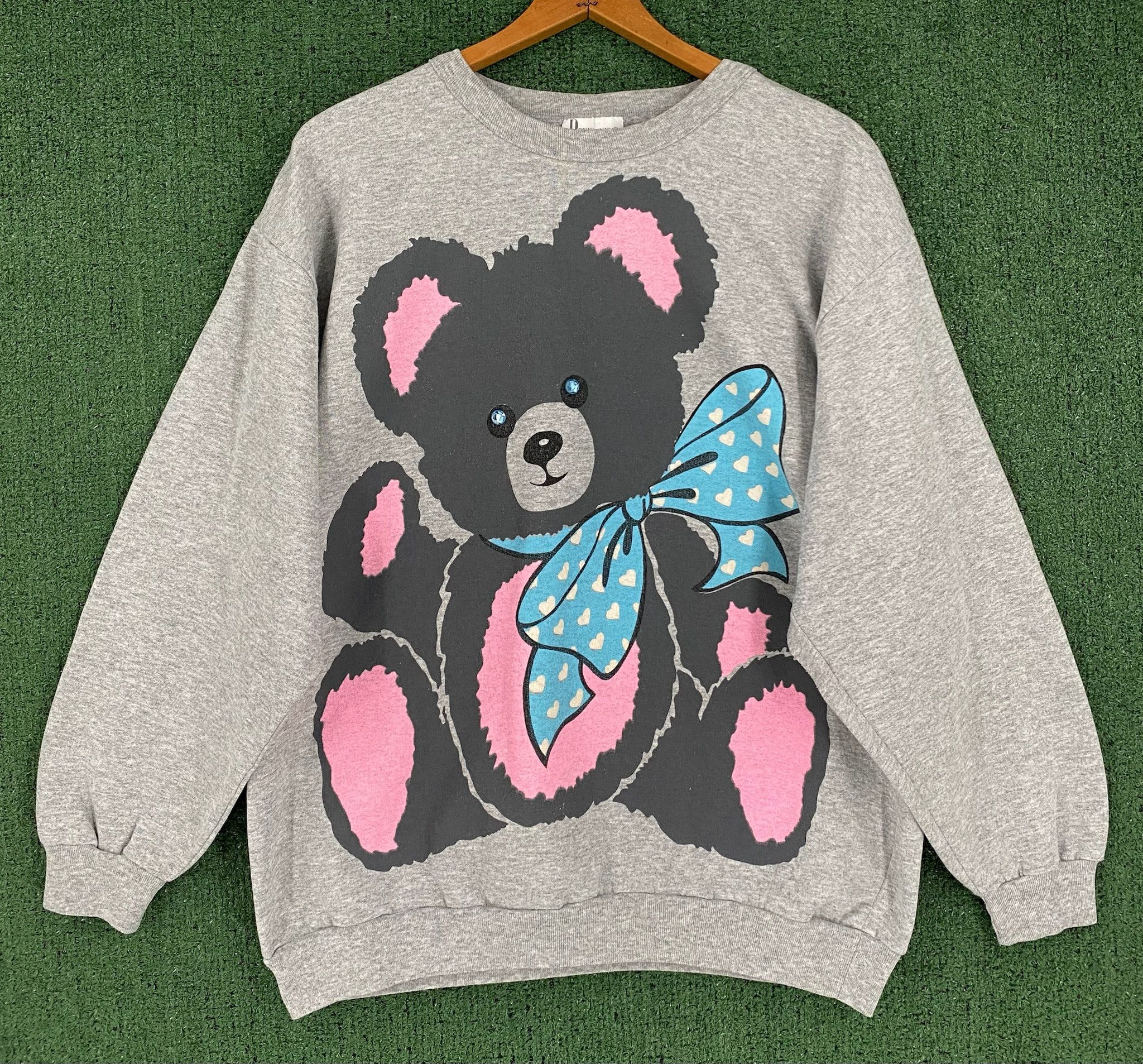 80’s Donnkenny Teddy Bear Jeweled Sweatshirt Large