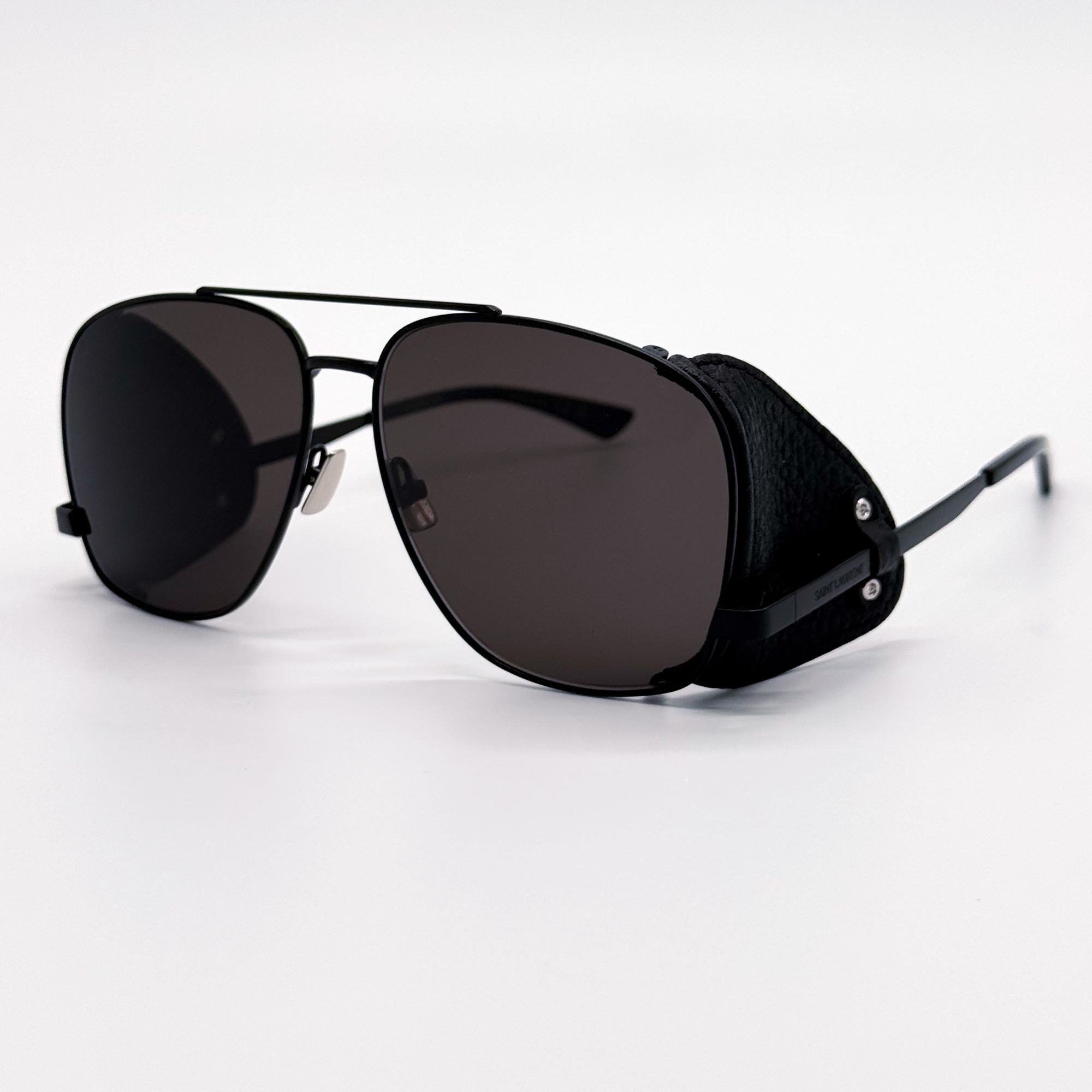 Saint Laurent Paris NEW SAINT LAURENT SL 653 LEON 002 SUNGLASSES AVIATOR BLACK Size ONE SIZE - 3 Thumbnail