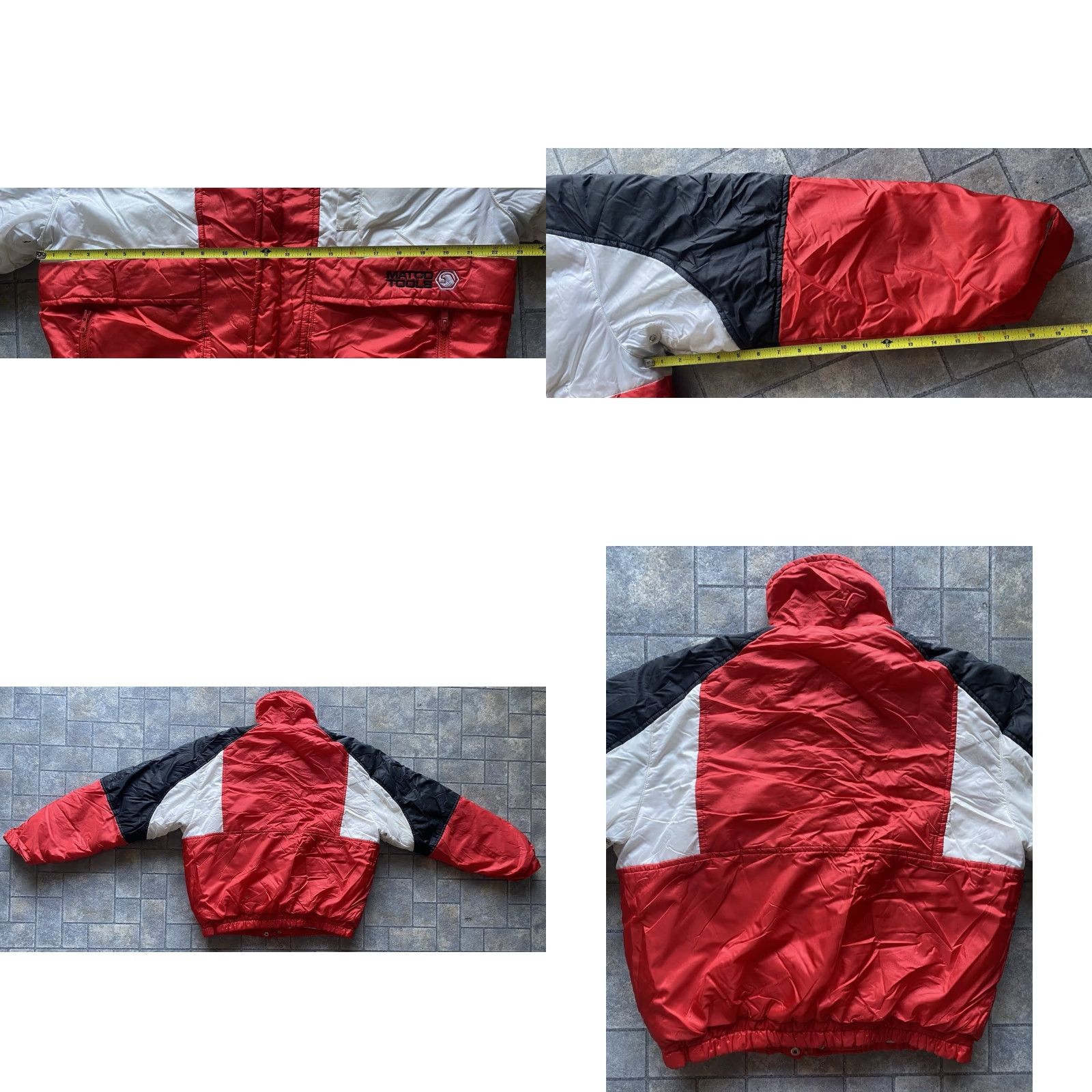 Vintage VINTAGE MVP COR INC.BAY SHORE N.Y. USA JACKET MEN L Red Black White Nylon Polyester Coat Winter MVP MATCO TOOLS Insulated VTG Size US L / EU 52-54 / 3 - 9 Thumbnail