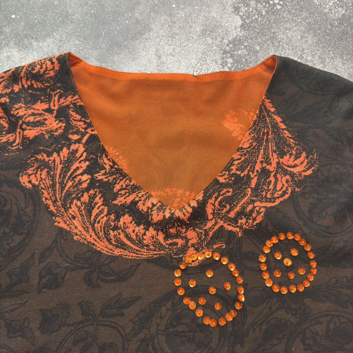 20471120 × Japanese Brand Mesh Details Avant Garde Blouse Inspired Jean Paul Gaultier Size M / US 6-8 / IT 42-44 - 4 Thumbnail