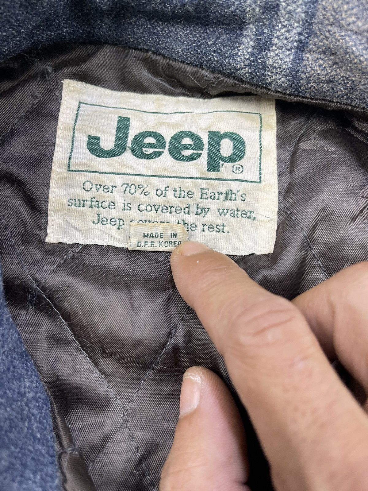 Jeep Vtg Jeep Checked Plaid Melton Jacket Size US M / EU 48-50 / 2 - 11 Thumbnail