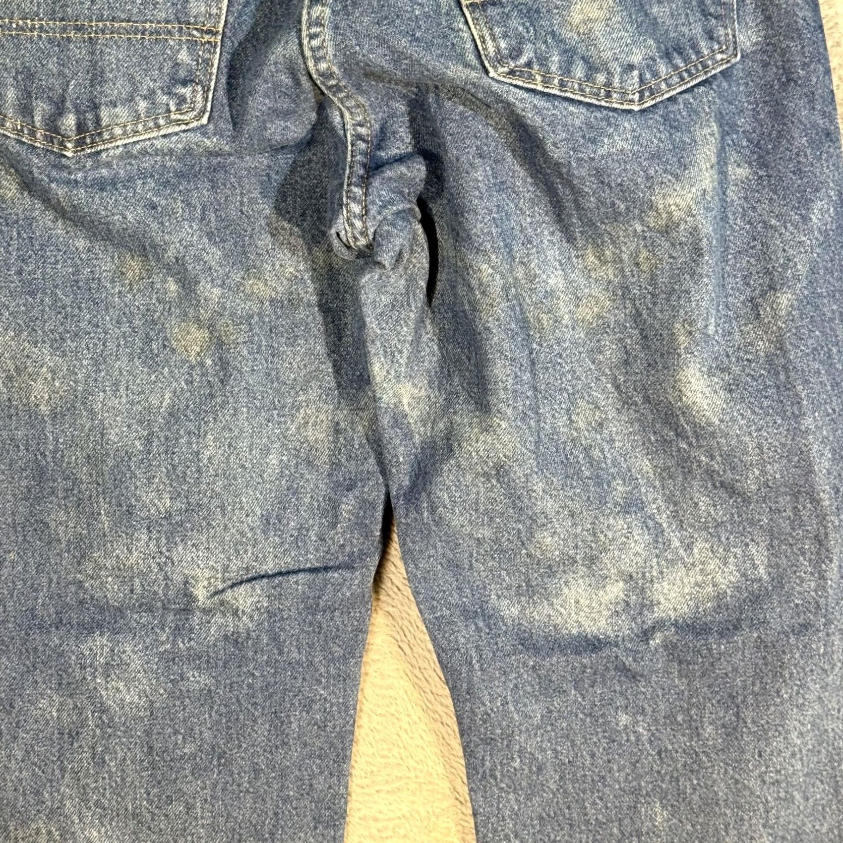 Dickies VINTAGE Dickies Jeans Mens 32x32 Blue Denim Straight Fit Workwear Faded Distressed Pants Size US 32 / EU 48 - 3 Thumbnail