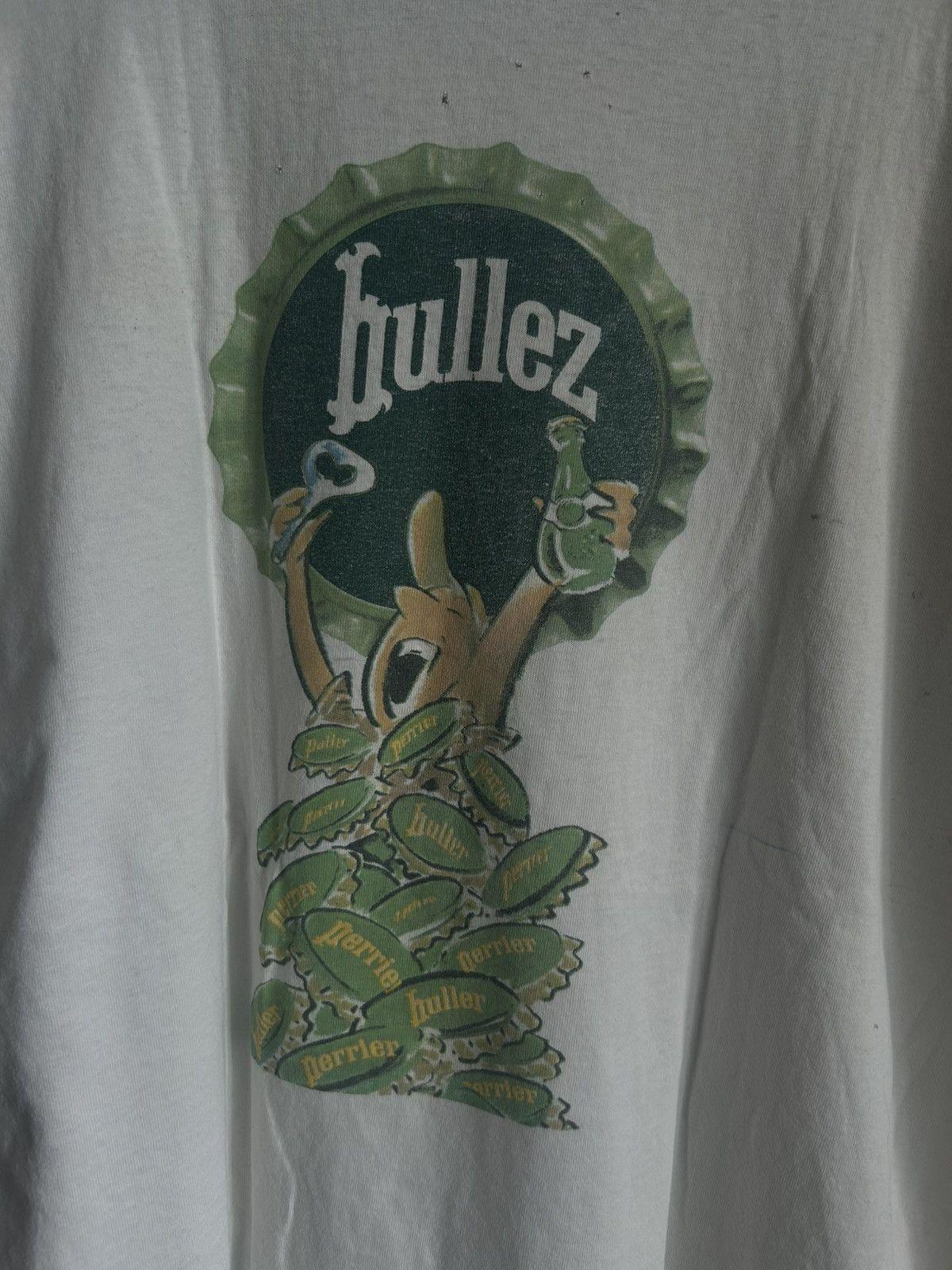 Vintage Vintage Fader Perrier Drink 90s Graphic T Shirt Thrashed Size US L / EU 52-54 / 3 - 8 Thumbnail