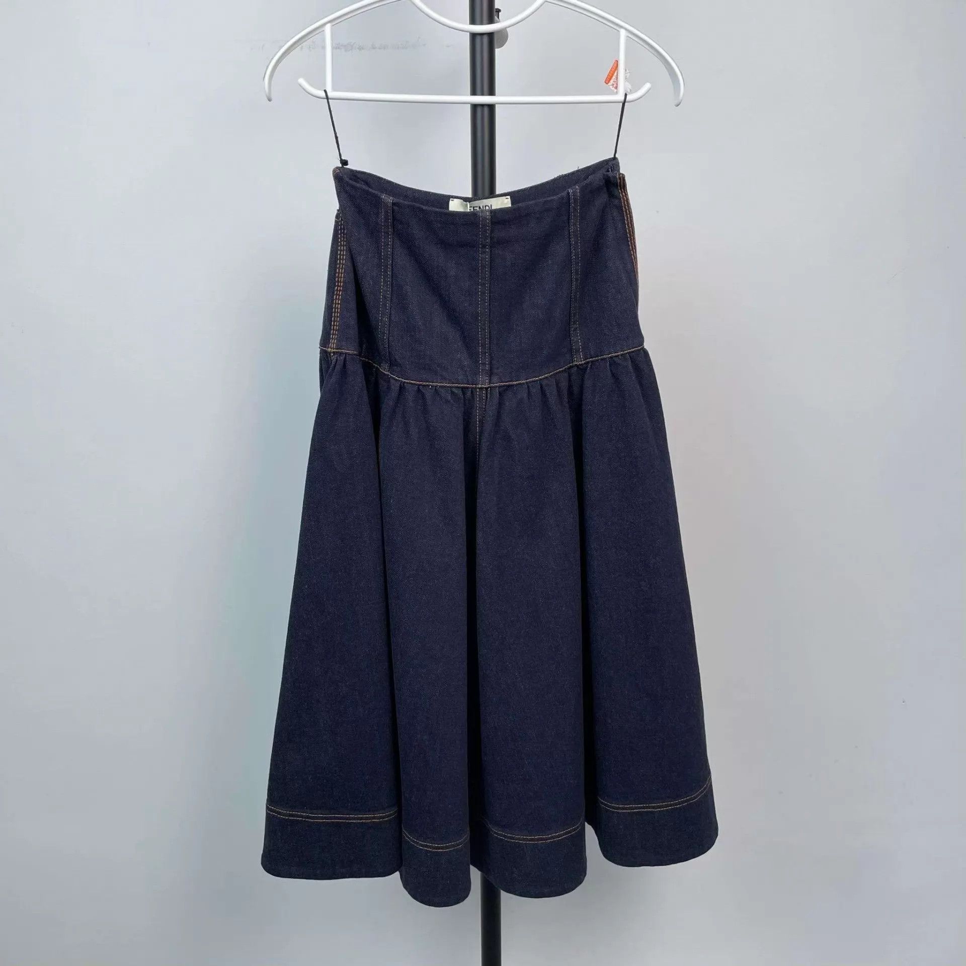 Fendi Fendi 95 New Blue Denim Dersses 34 Size XS / US 0-2 / IT 36-38 - 1 Thumbnail