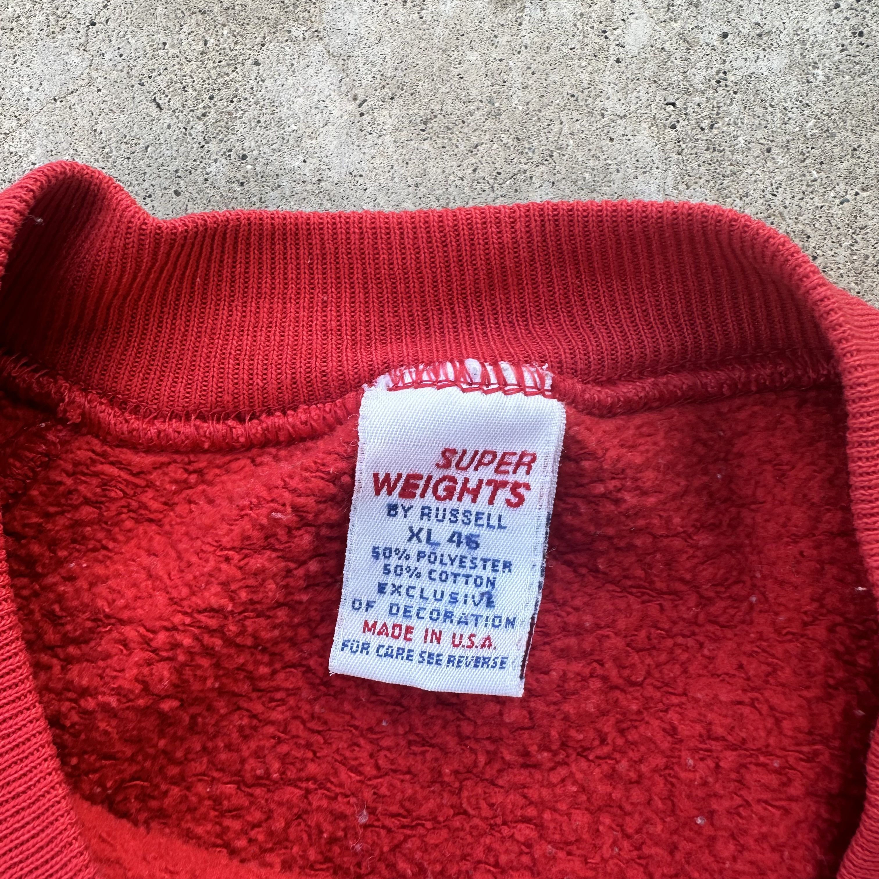 Russell Athletic 80's red Russel sweater Size US XL / EU 56 / 4 - 2 Thumbnail