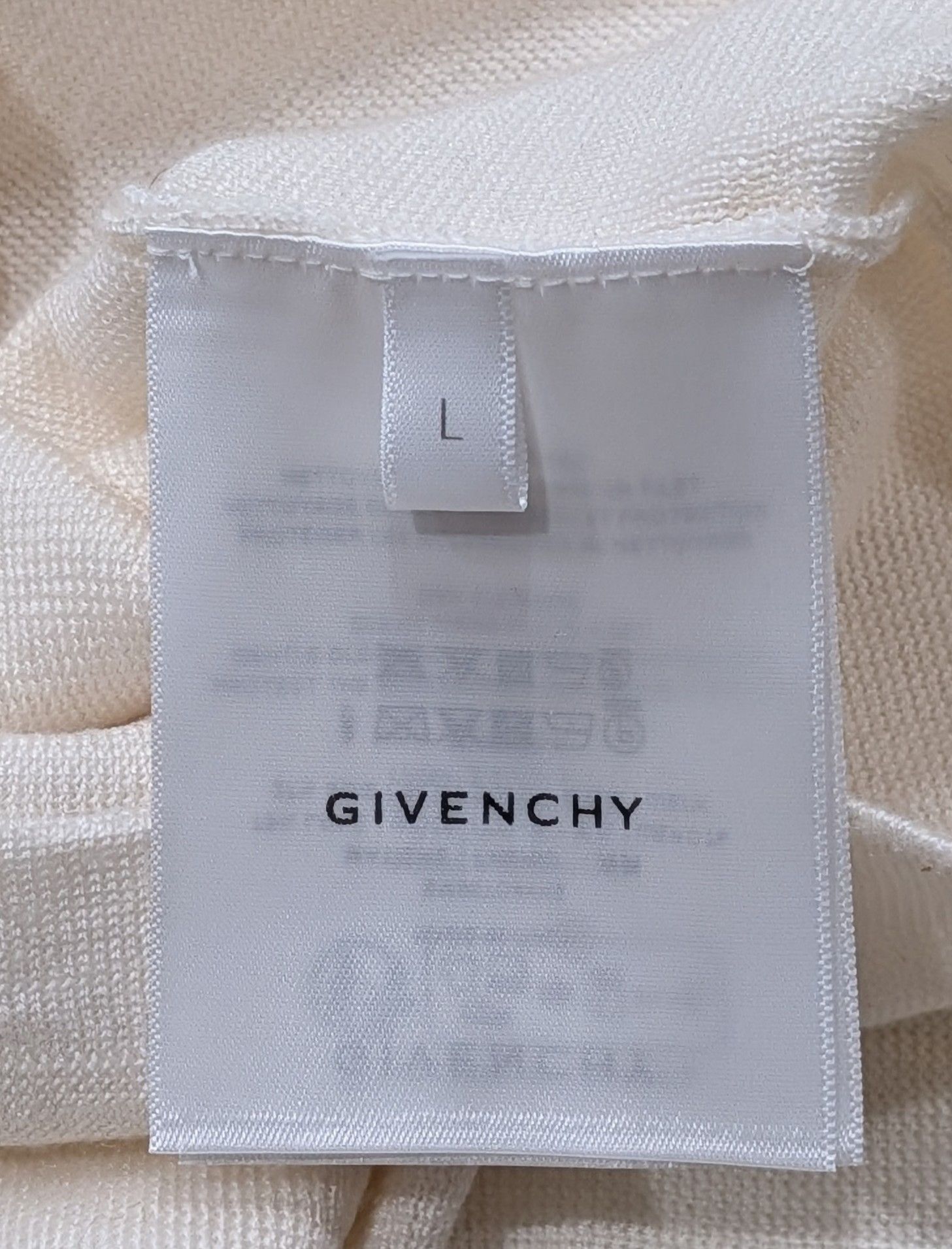 Givenchy GIVENCHY Wool/Silk/Cashmere Turtleneck Sweater Natural Large Size US L / EU 52-54 / 3 - 5 Thumbnail