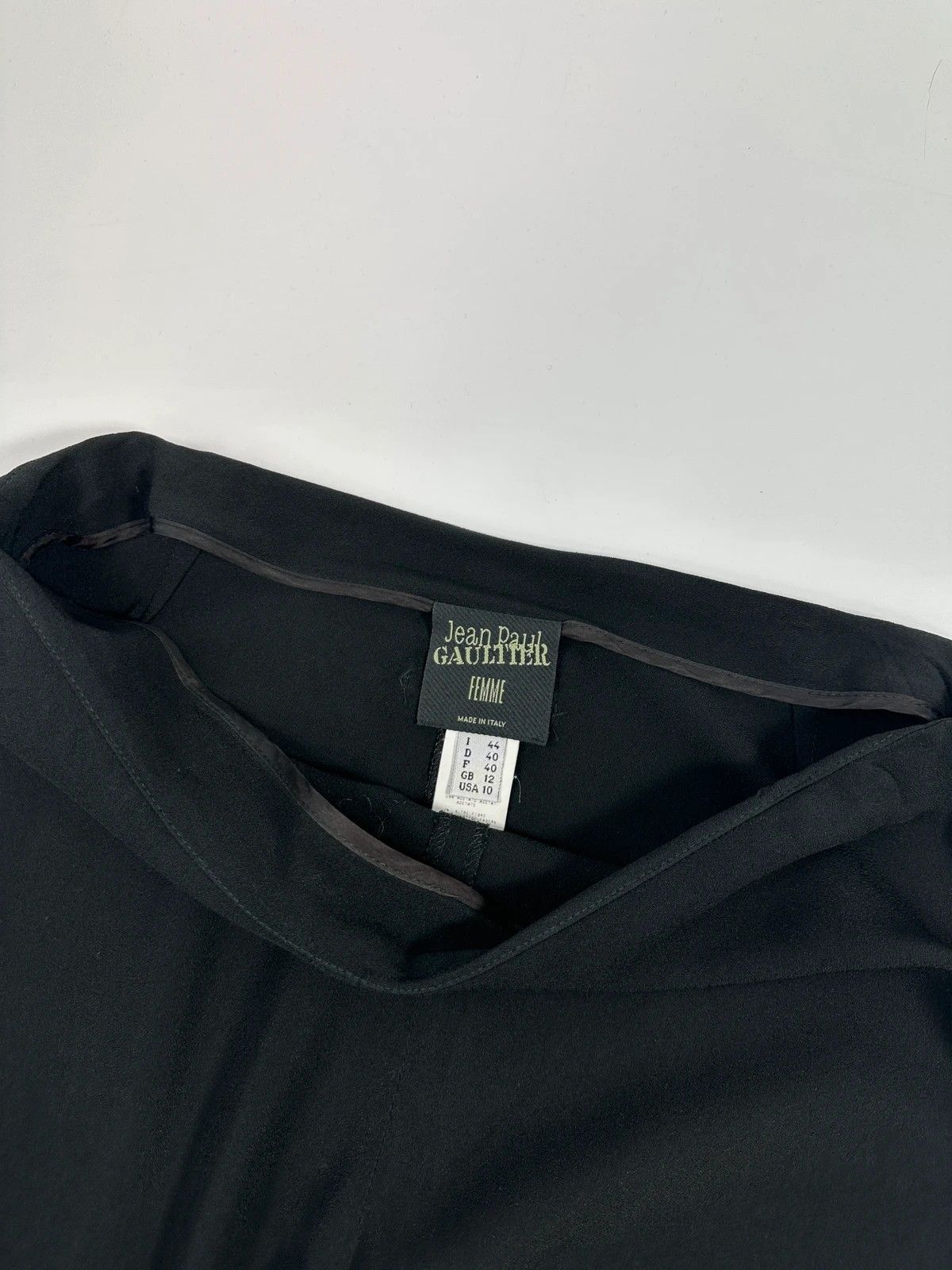 Jean Paul Gaultier Jean Paul Gautier Black Rayon Light Wide Legs Dress Pants Size 30" / US 8 / IT 44 - 5 Thumbnail