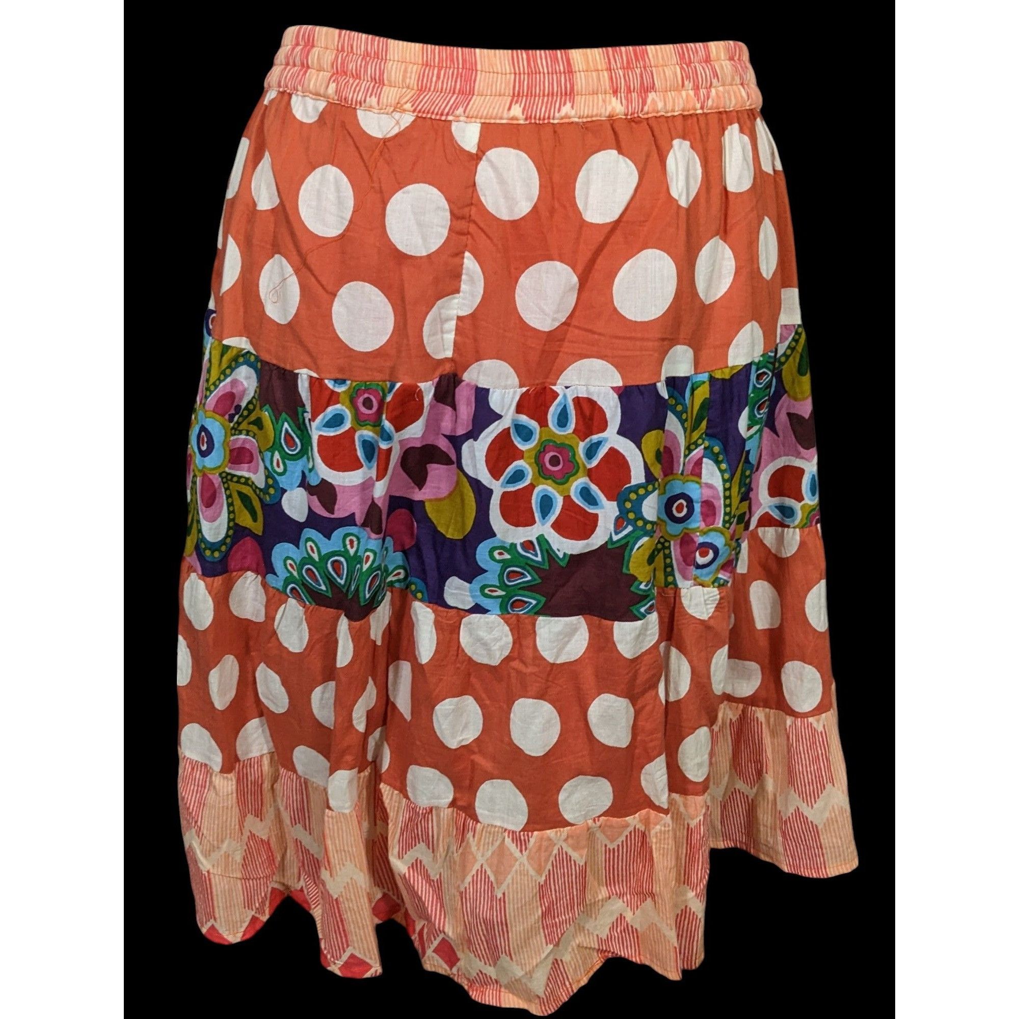 Other Bohemian Cottagecore Floral Skirt by Henna Size 29" - 2 Thumbnail