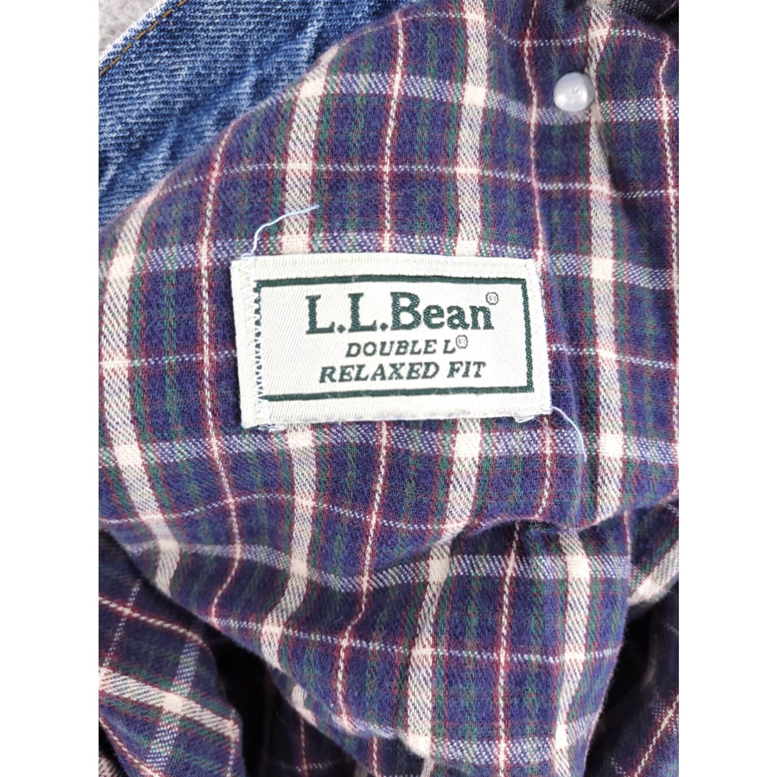 Vintage L.L. Bean Jeans Mens 41x31 Flannel Lined Relaxed Straight Blue 41 MS Medium Wash Size US 41 - 5 Thumbnail