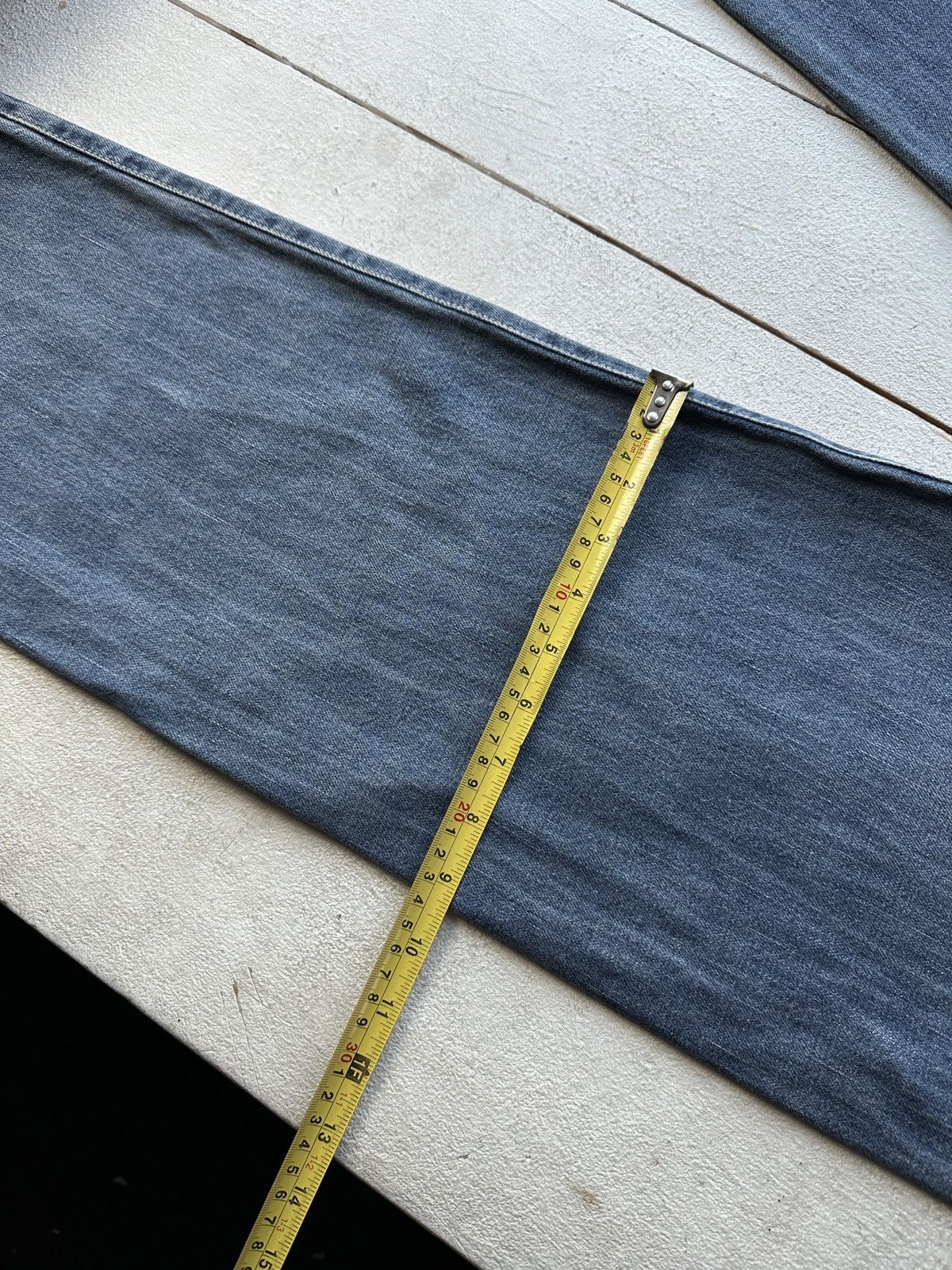 Hugo Boss 🚨 VNTG HUGO BOSS BLUE WASHED RARE MEN DENIM JEANS LUXURY Size US 33 - 14 Thumbnail