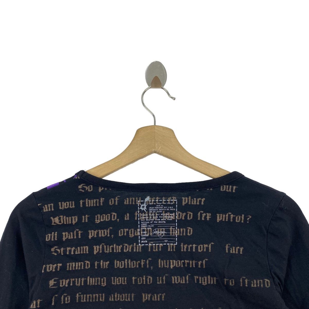 Japanese Brand WHAT'S FUCKN GONNA On Print Bar Co Japanese Brand Black Long Size XS / US 0-2 / IT 36-38 - 5 Thumbnail