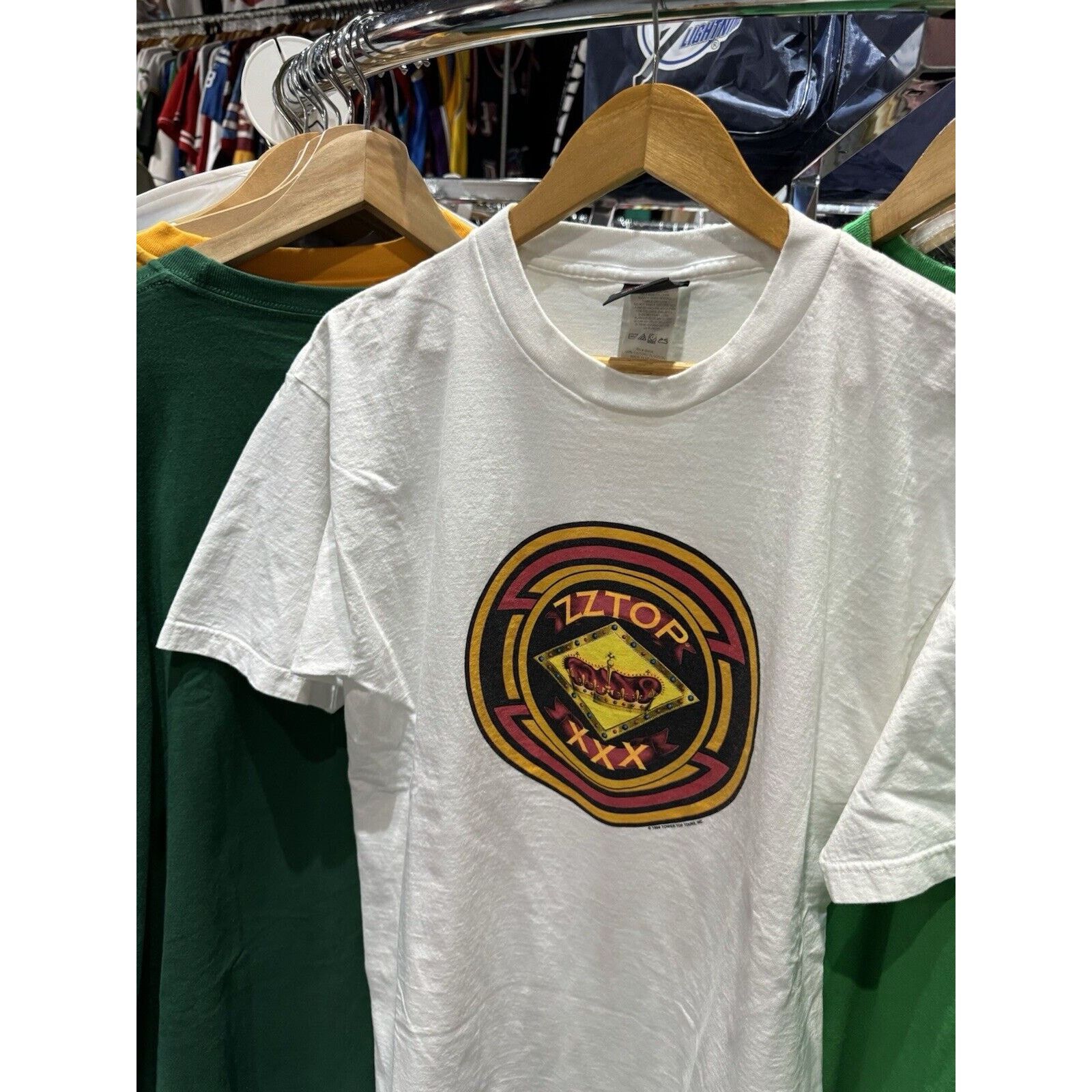 Giant 1999 ZZ Top XXX Album World Tour Double Sided Band T Shirt L