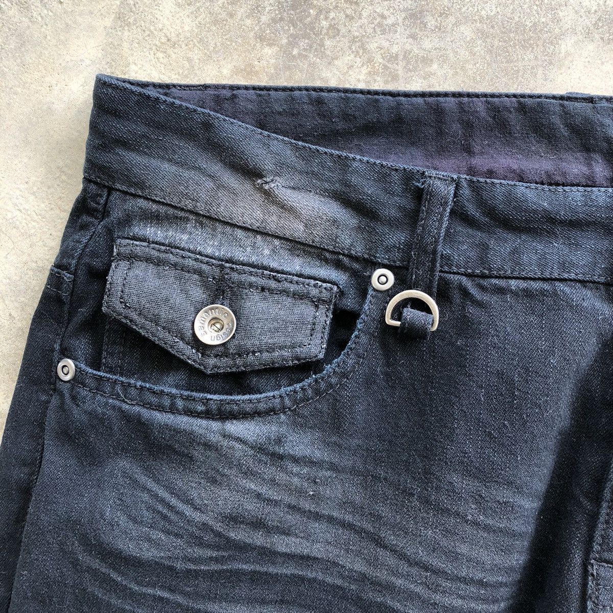 semanticdesign SEMANTIC DESIGN Buckle Back Rare Design Jeans Size US 33 - 5 Thumbnail