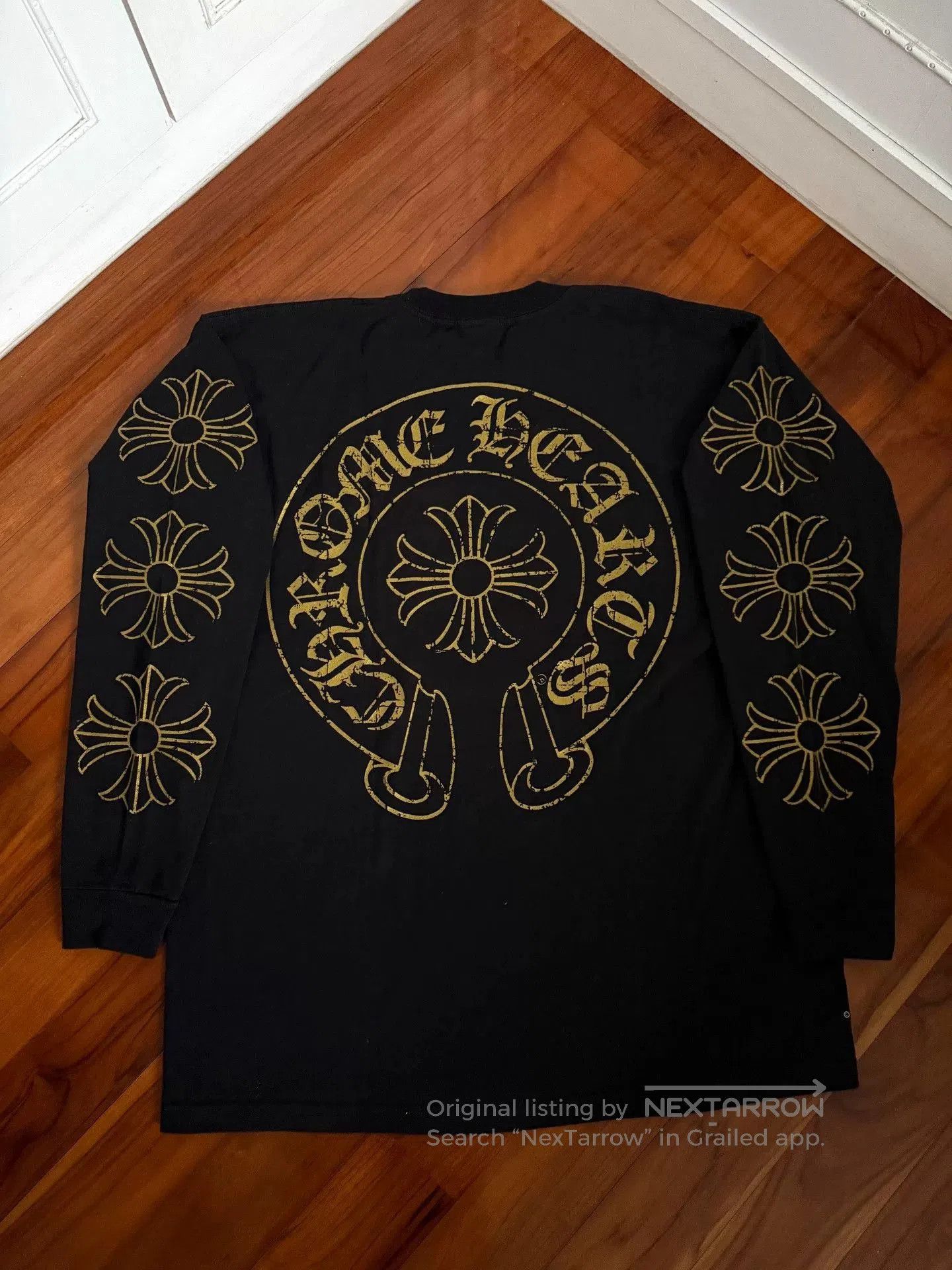 Chrome Hearts Chrome Hearts 90s Gold Horseshoe Longsleeve. Size US XXL / EU 58 / 5 - 1 Thumbnail
