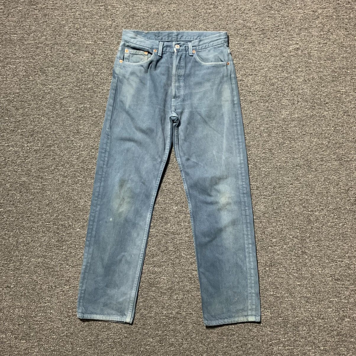Levi's 80s Vintage Levi's501 Made In USA painted washed Jeans Size US 32 / EU 48 - 3 Thumbnail