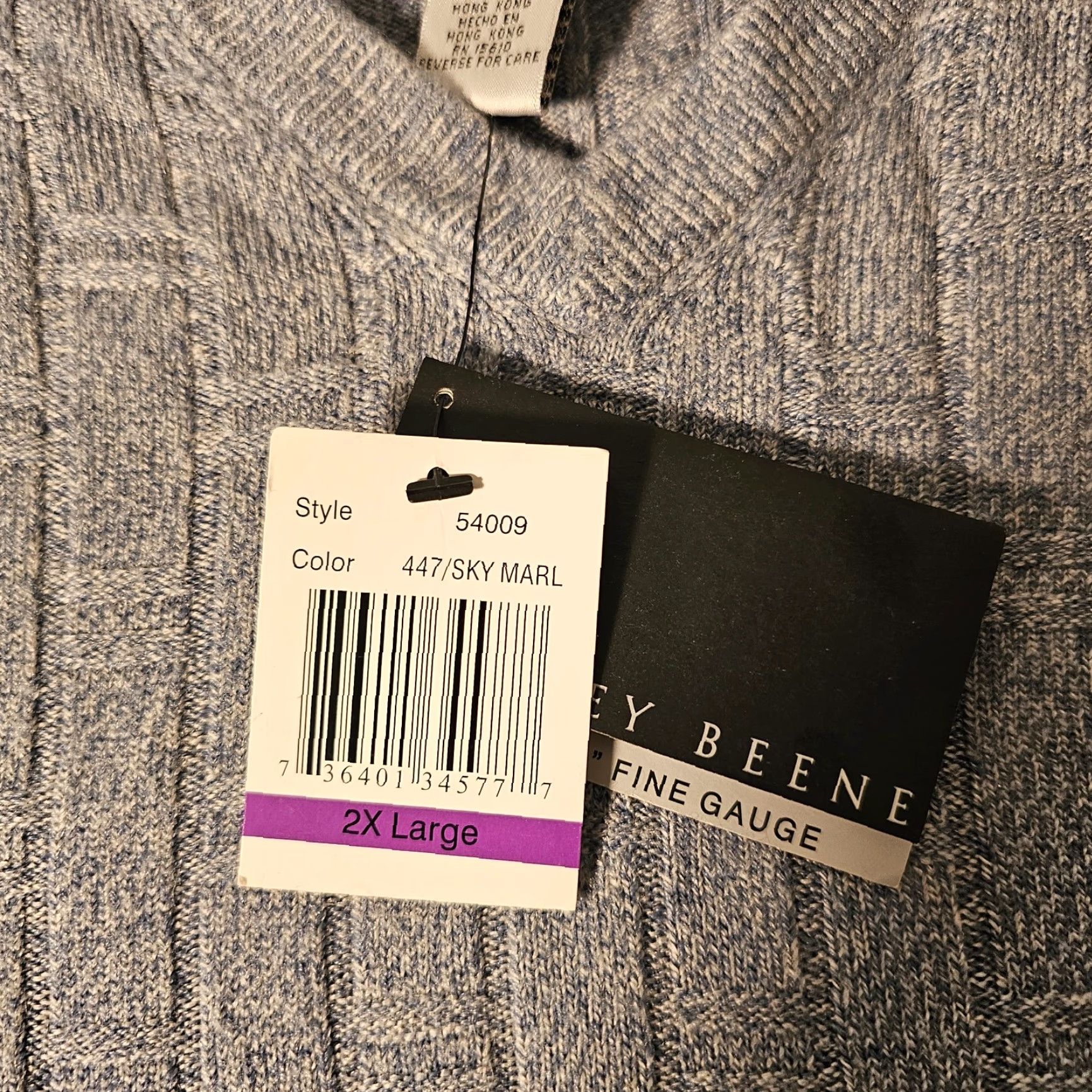Geoffrey Beene Geoffrey Beene Sweater V-Neck 2XL Blue Knits Ribbed Trim Pullover Men Vintage No 90s Casual Dress Lightweight Knit Top Size US XXL / EU 58 / 5 - 3 Thumbnail