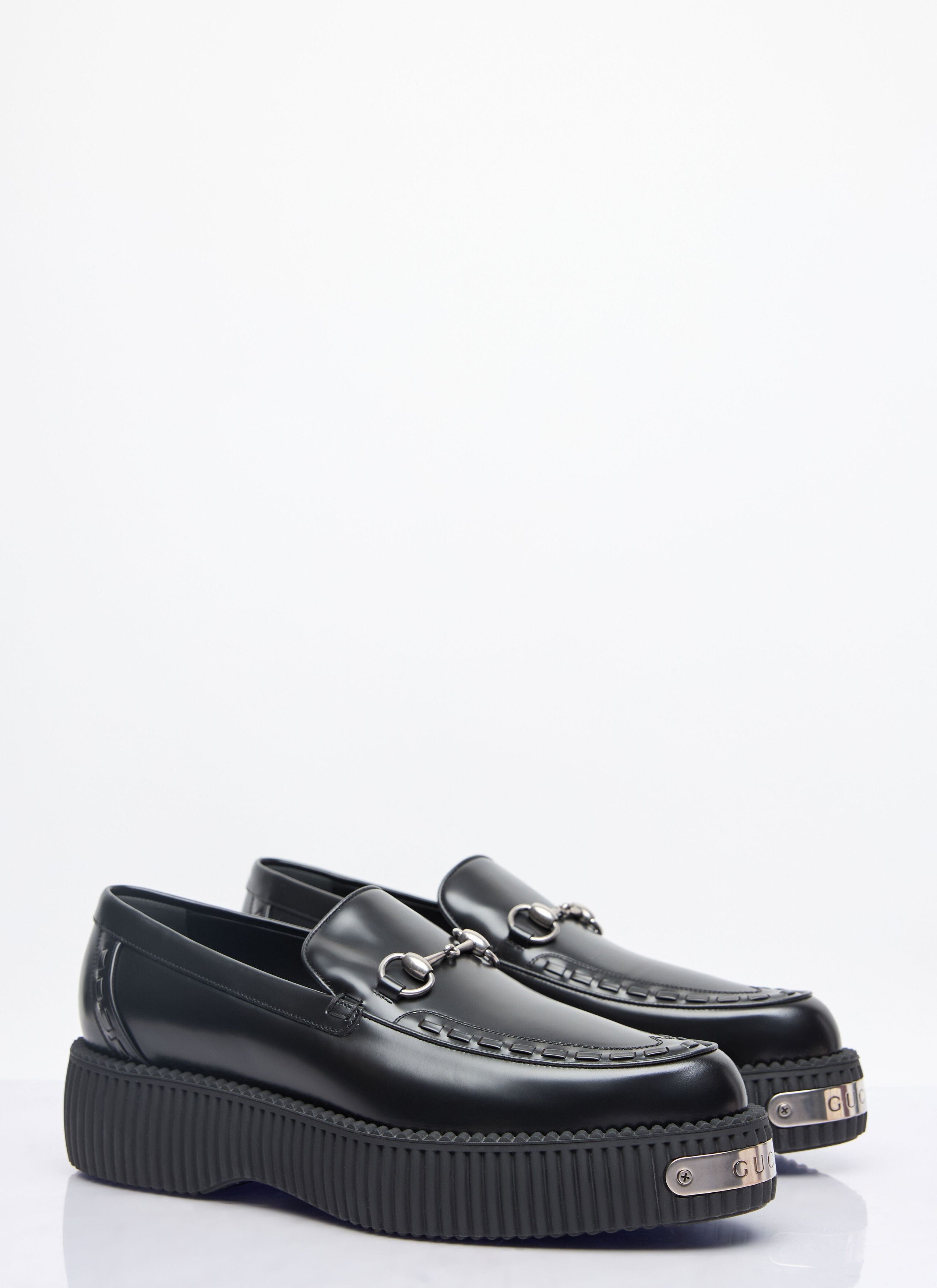 Gucci o1mt1gz0925 Men's Gucci Horsebit Creeper Loafers in Black Size US 7.5 / EU 40-41 - 3 Thumbnail
