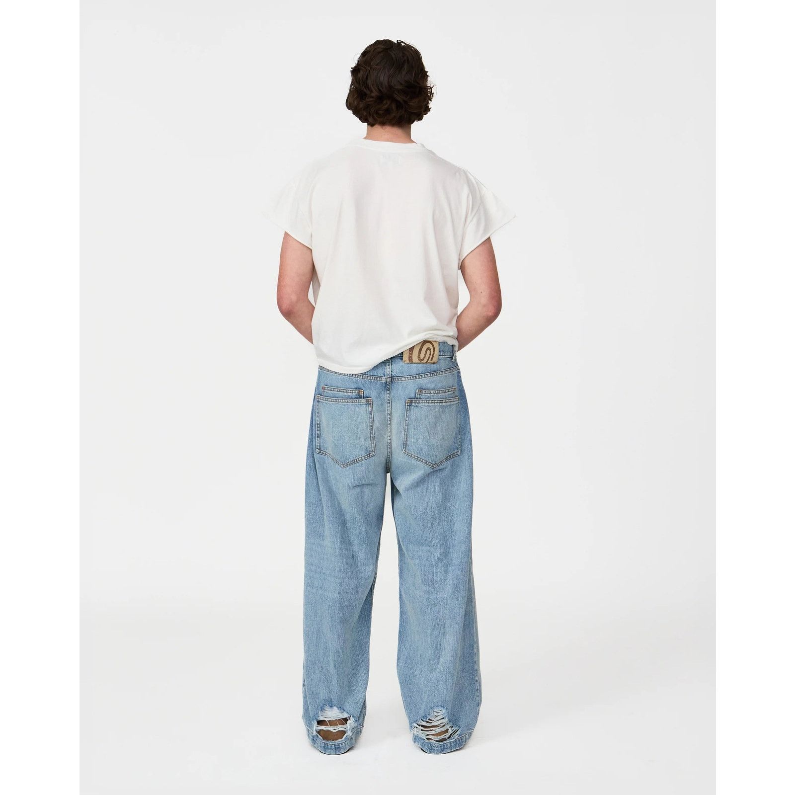 Designer Untytled The Jane Trouser [Washed Denim] (Sz 30, 32, 34, 36) Size US 32 / EU 48 - 2 Thumbnail