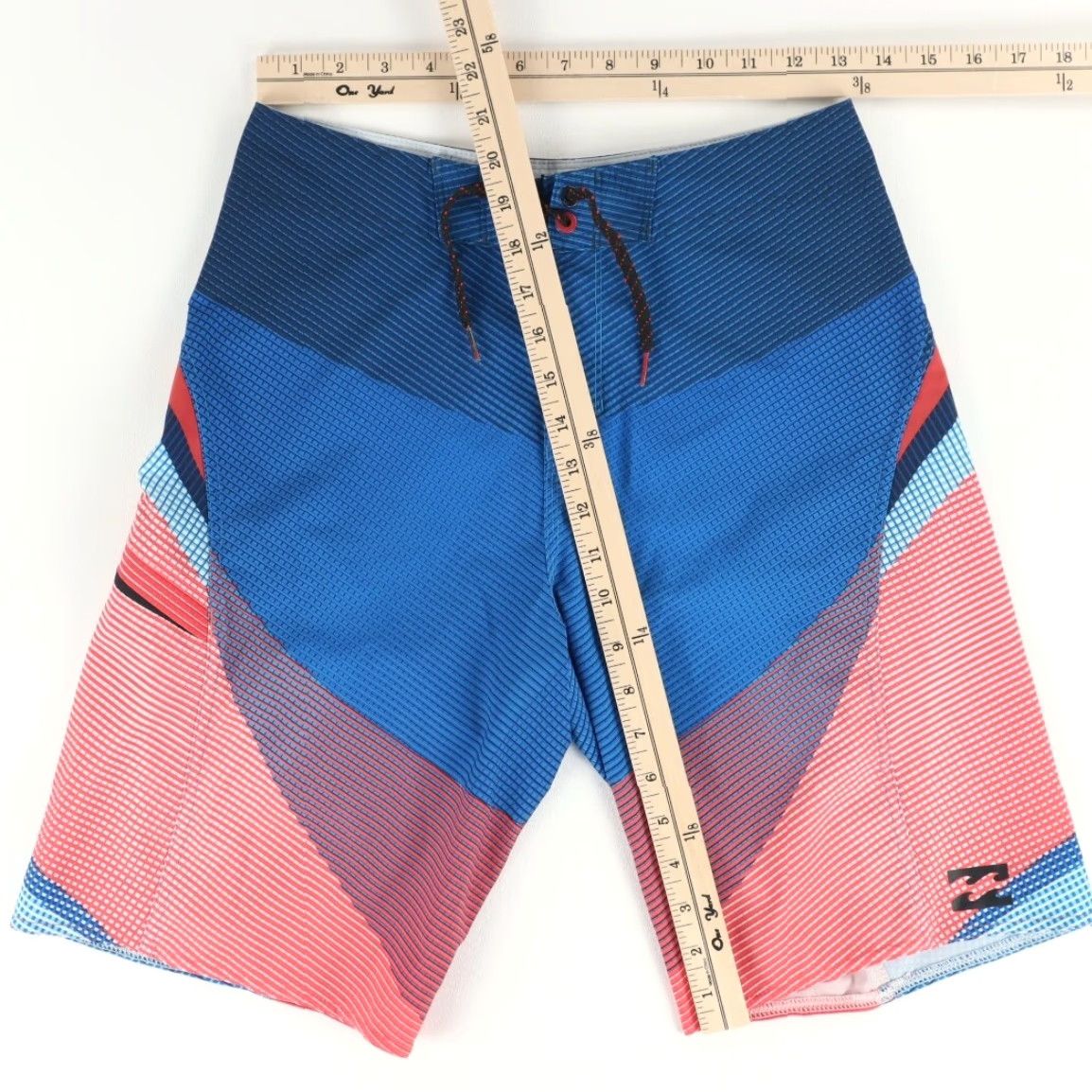 Billabong Billabong Platinum X Polyester Woven Swimming Shorts Colorblock Men 27 Multi-Colored Colorblock Regular Mens 27 Size US 27 - 3 Thumbnail