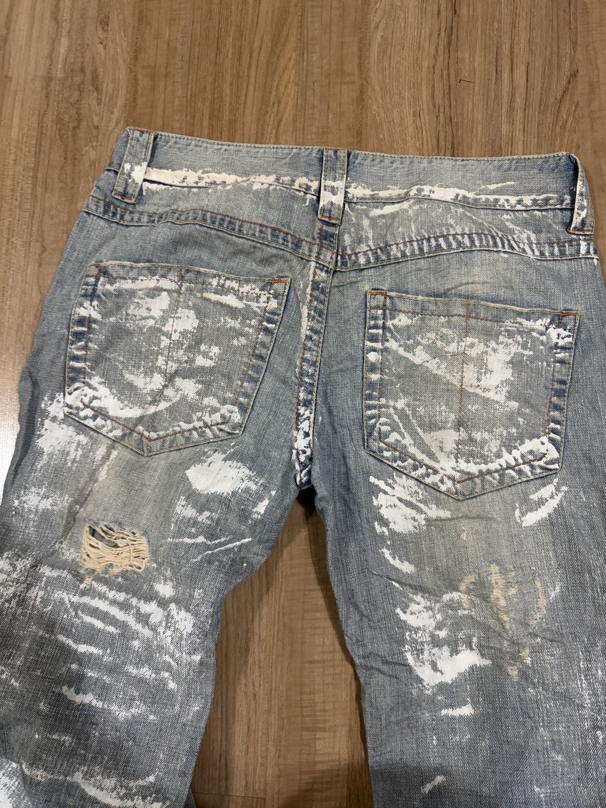 Vanquish VANQUISH GAMBLER DISTRESSED STYLE FLARE JEANS Size US 34 / EU 50 - 6 Thumbnail